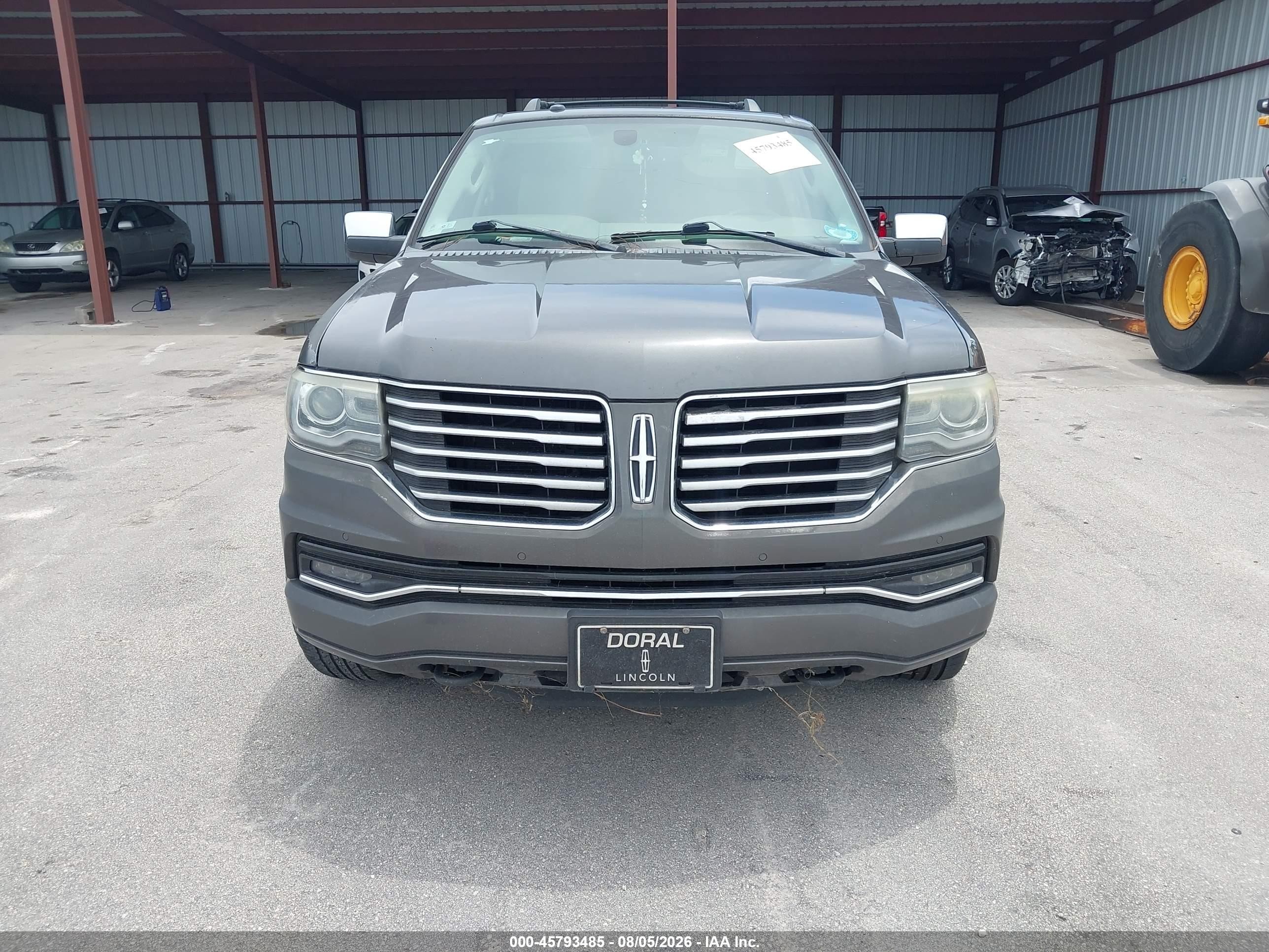 2015 Lincoln Navigator   Серый vin: 5LMJJ2HT4FEJ03986
