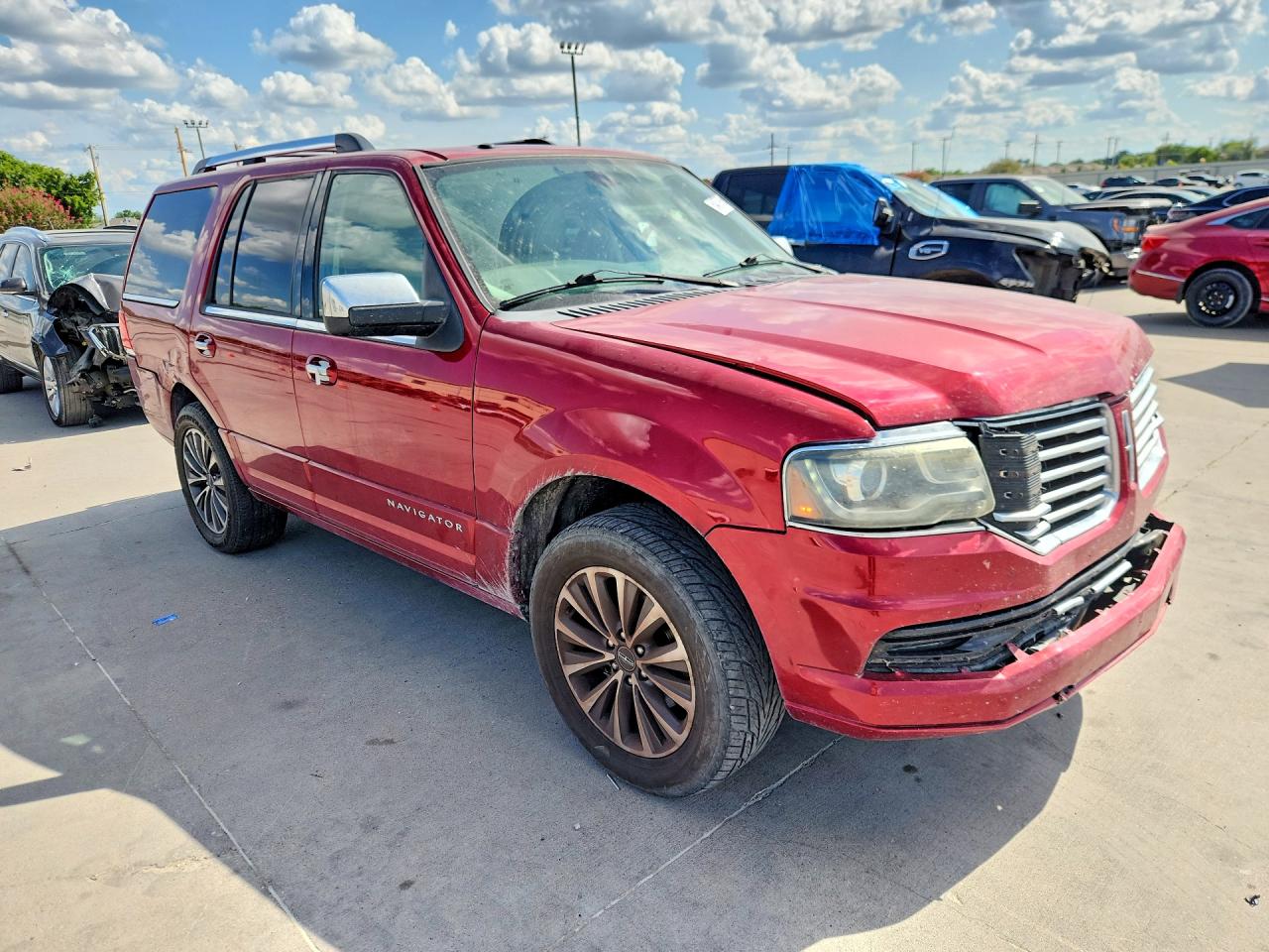 2015 Lincoln Navigator Red vin: 5LMJJ2HT7FEJ15274