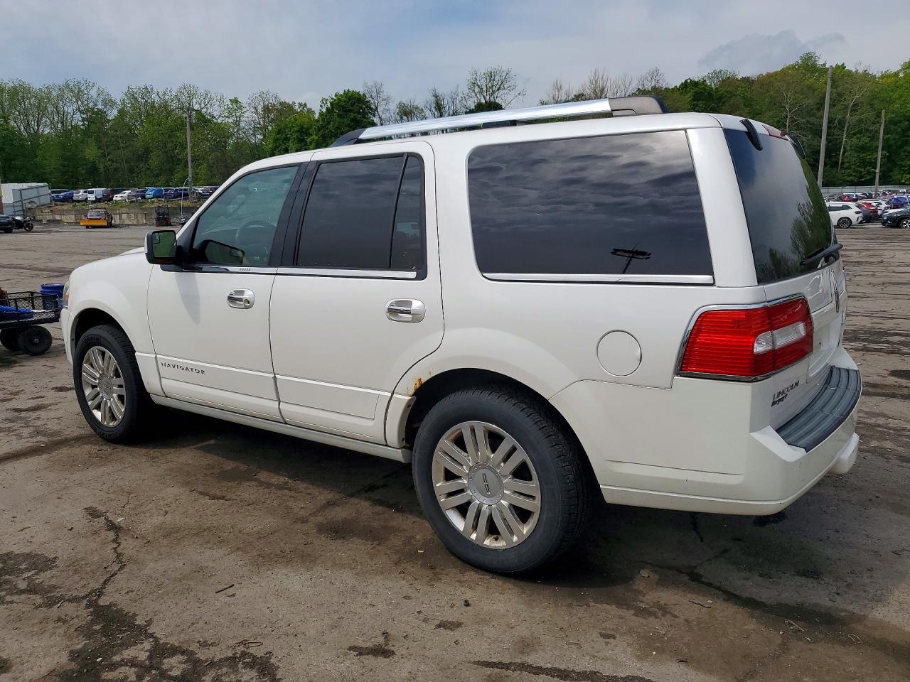 2012 Lincoln Navigator White vin: 5LMJJ2J54CEL04035