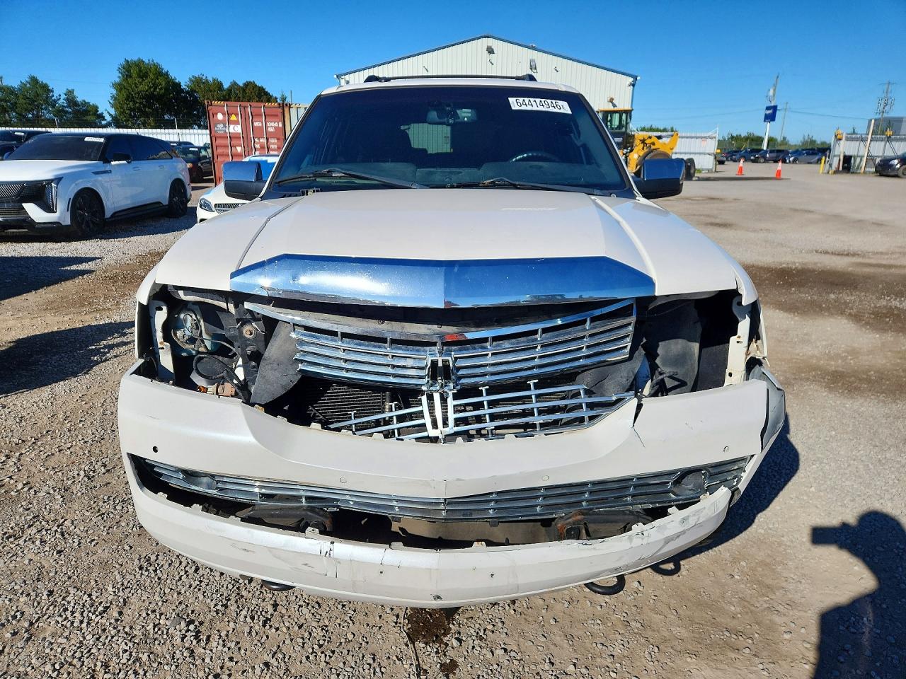 2014 Lincoln Navigator White vin: 5LMJJ2J54EEL00652