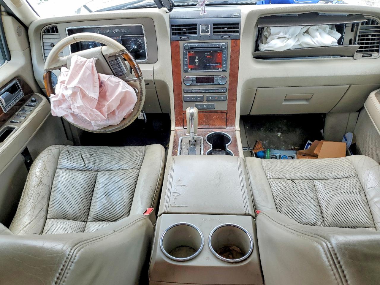 2013 Lincoln Navigator White vin: 5LMJJ2J55DEL03591