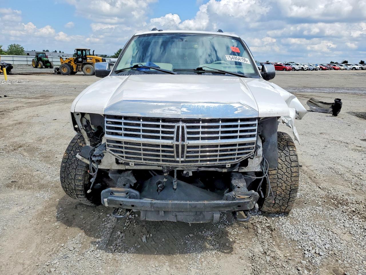 2013 Lincoln Navigator White vin: 5LMJJ2J55DEL03591