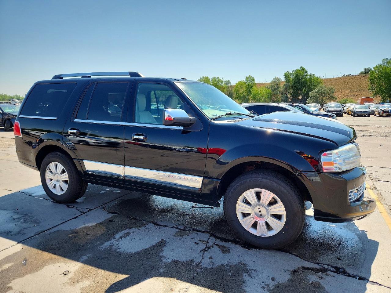 2012 Lincoln Navigator Black vin: 5LMJJ2J57CEL00884