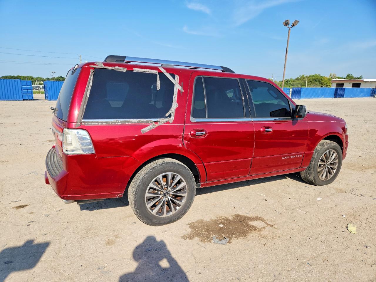 2015 Lincoln Navigator Red vin: 5LMJJ2JT1FEJ02868