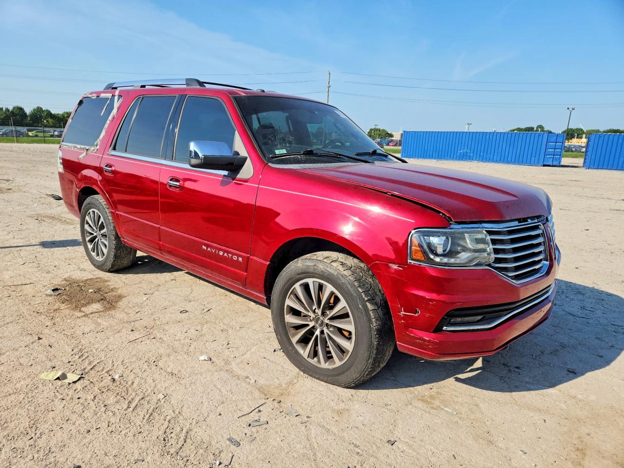 2015 Lincoln Navigator Red vin: 5LMJJ2JT1FEJ02868