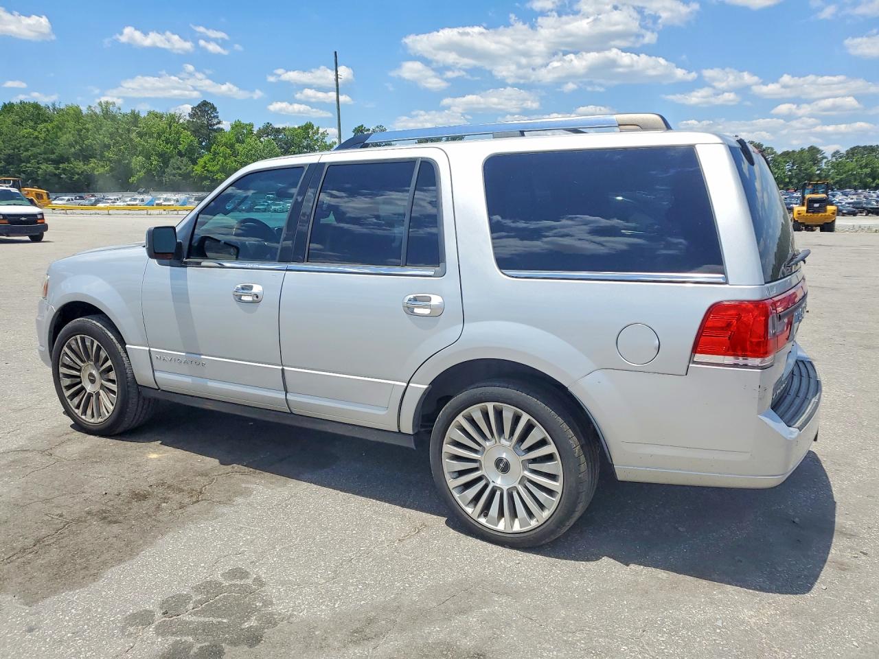 2015 Lincoln Navigator Silver vin: 5LMJJ2JT1FEJ06595
