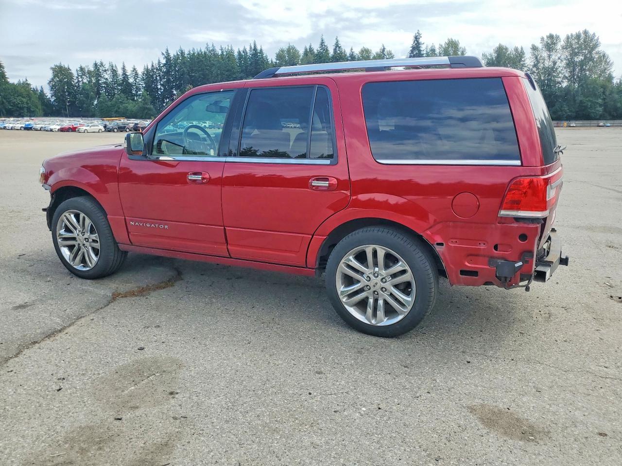 2015 Lincoln Navigator Красный vin: 5LMJJ2JT1FEJ13188