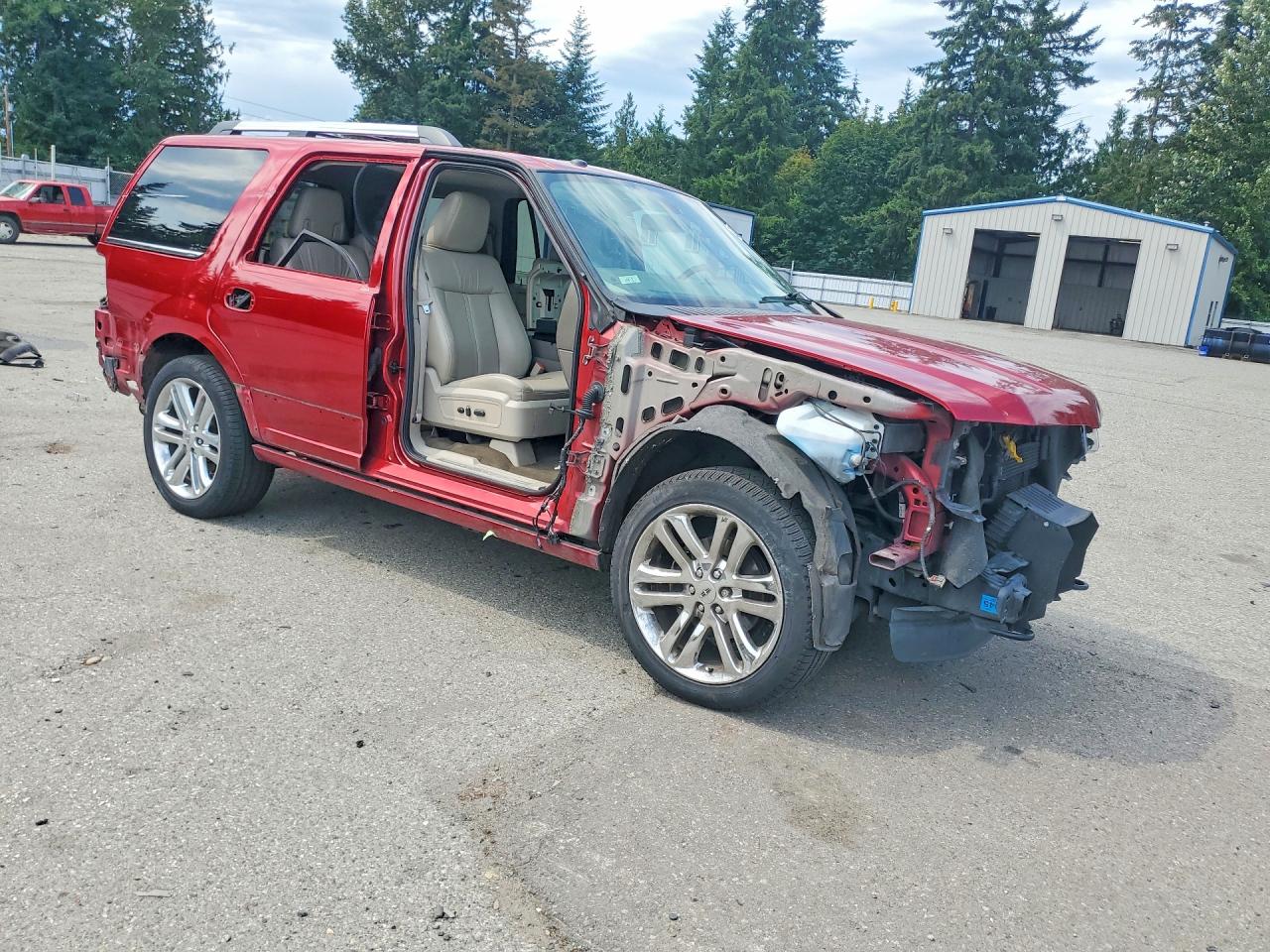 2015 Lincoln Navigator Красный vin: 5LMJJ2JT1FEJ13188