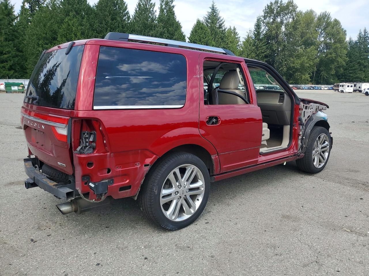 2015 Lincoln Navigator Красный vin: 5LMJJ2JT1FEJ13188