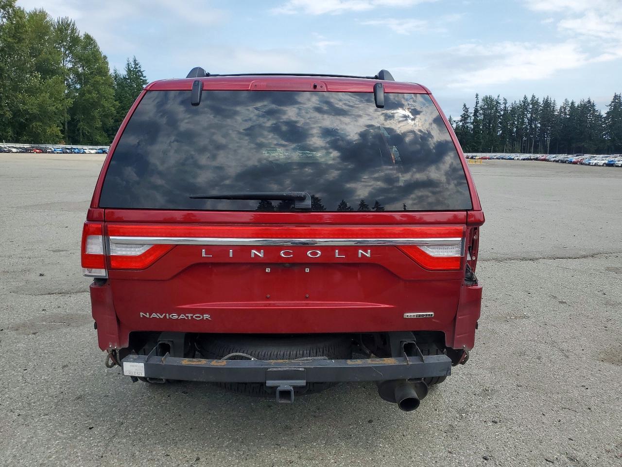 2015 Lincoln Navigator Красный vin: 5LMJJ2JT1FEJ13188