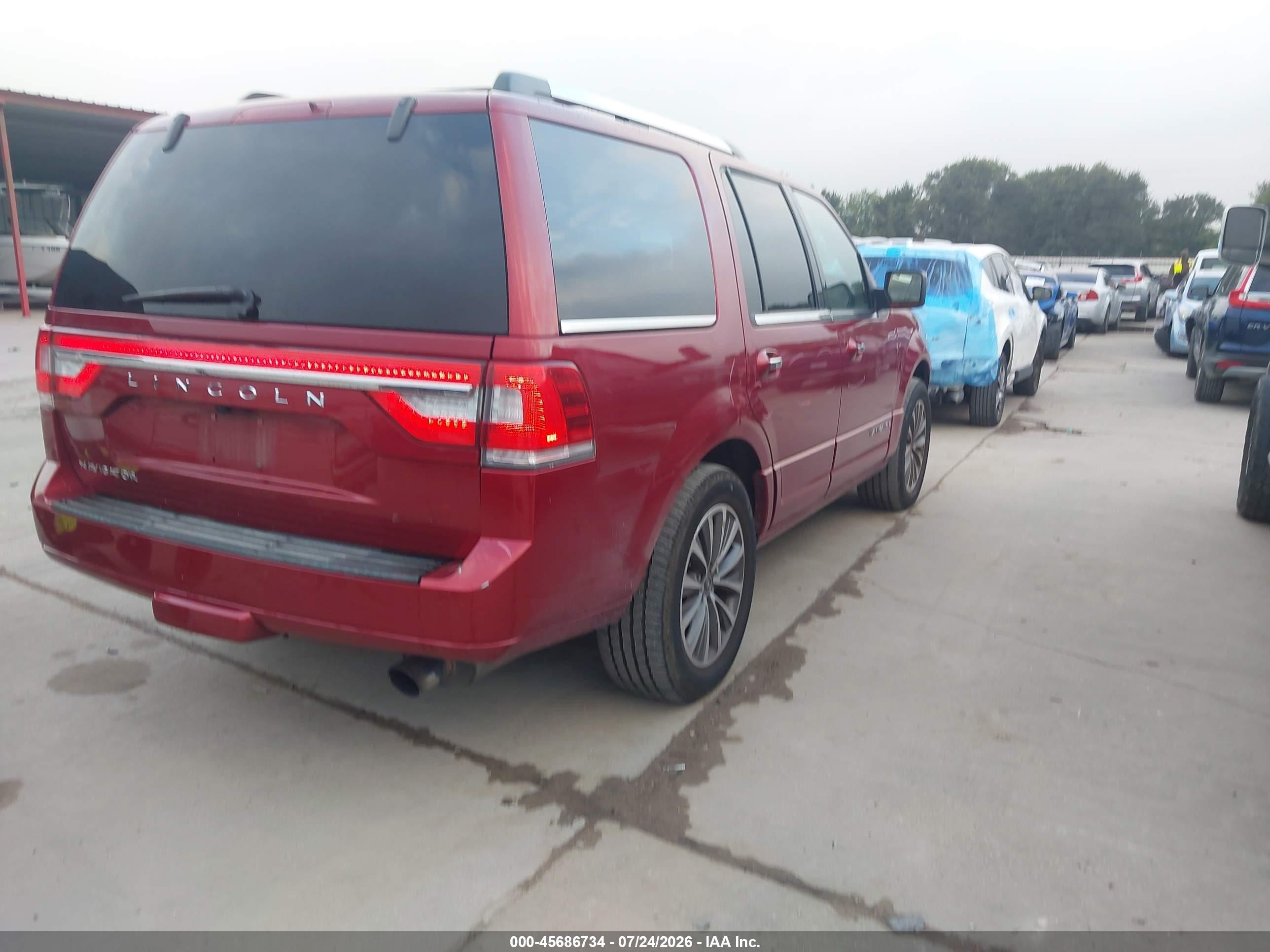2015 Lincoln Navigator   Burgundy vin: 5LMJJ2JT6FEJ05345