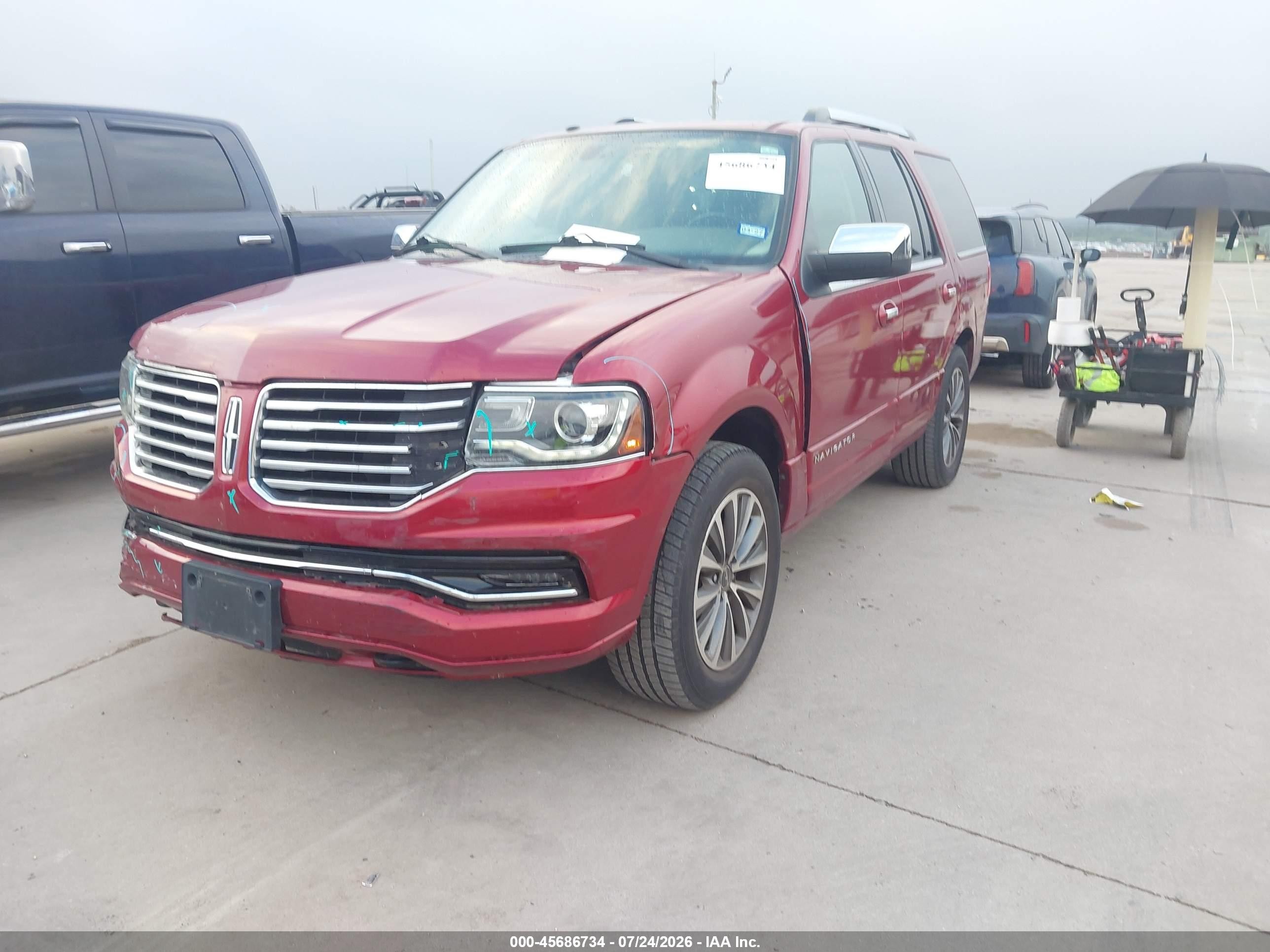 2015 Lincoln Navigator   Burgundy vin: 5LMJJ2JT6FEJ05345