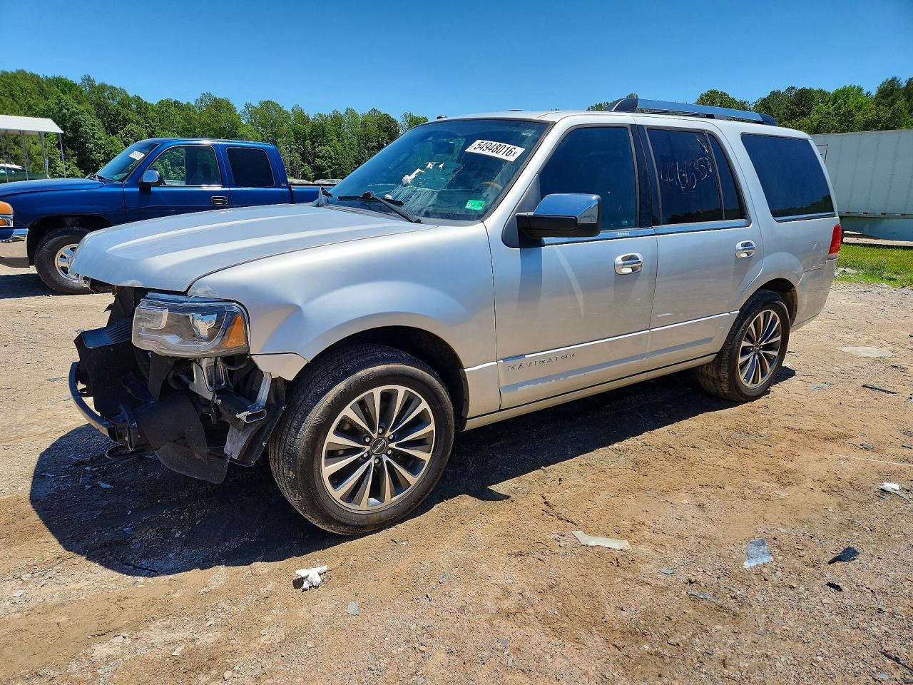 2015 Lincoln Navigator Silver vin: 5LMJJ2JT7FEJ01630