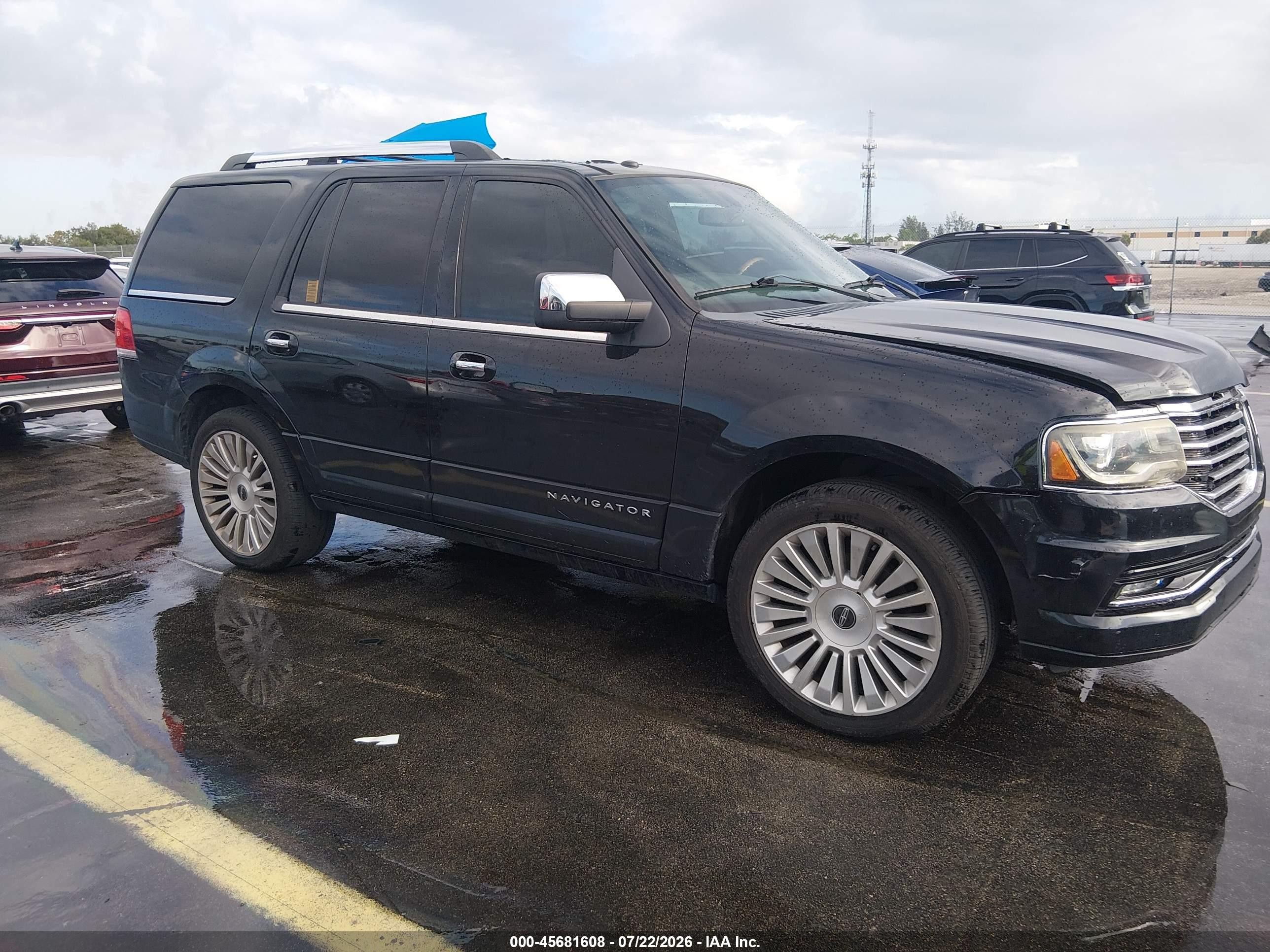 2015 Lincoln Navigator   Черный vin: 5LMJJ2JT8FEJ02608
