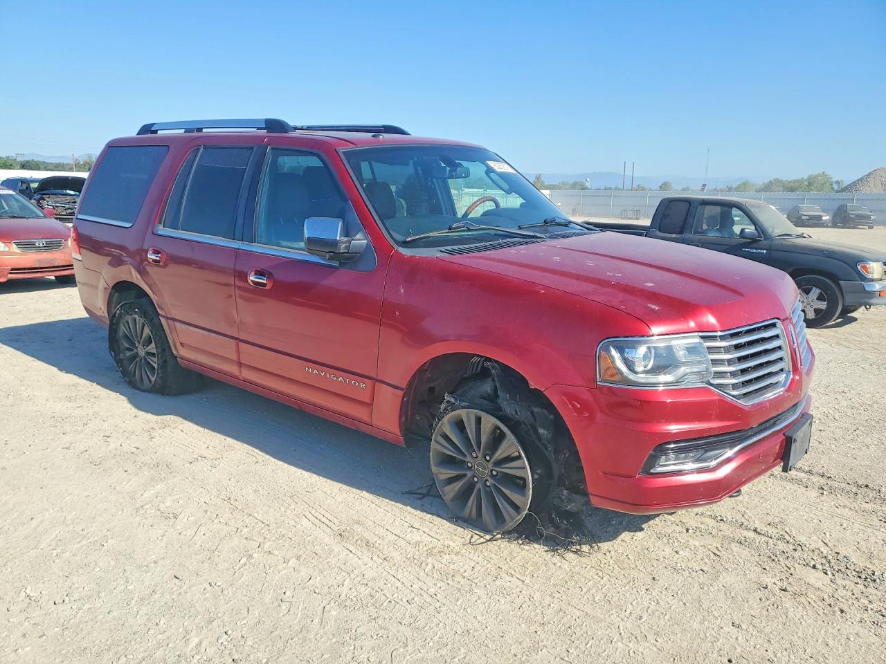 2015 Lincoln Navigator Красный vin: 5LMJJ2JT8FEJ13690
