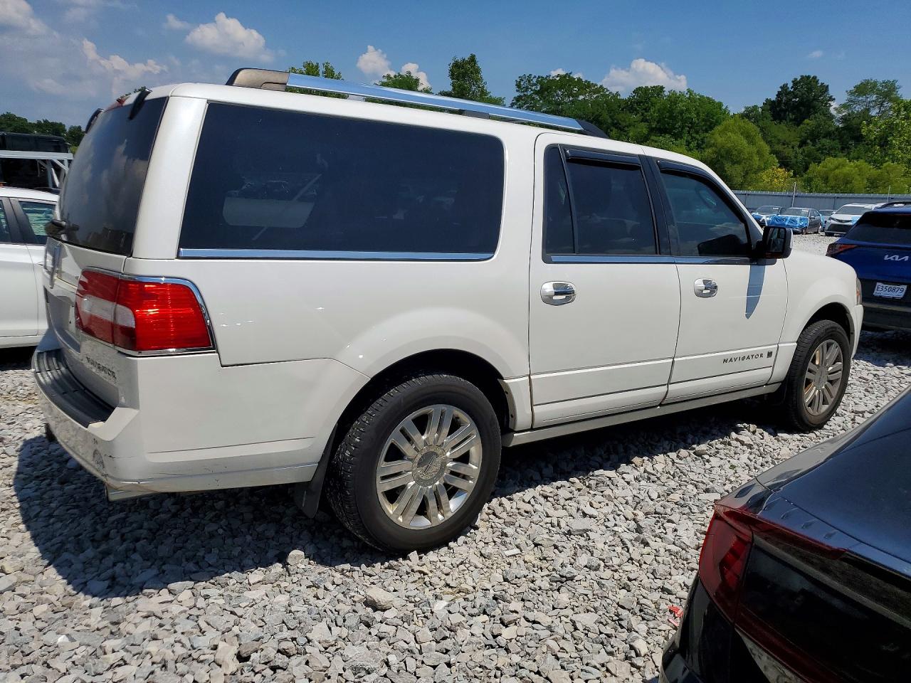 2014 Lincoln Navigator L Белый vin: 5LMJJ3H50EEL08985