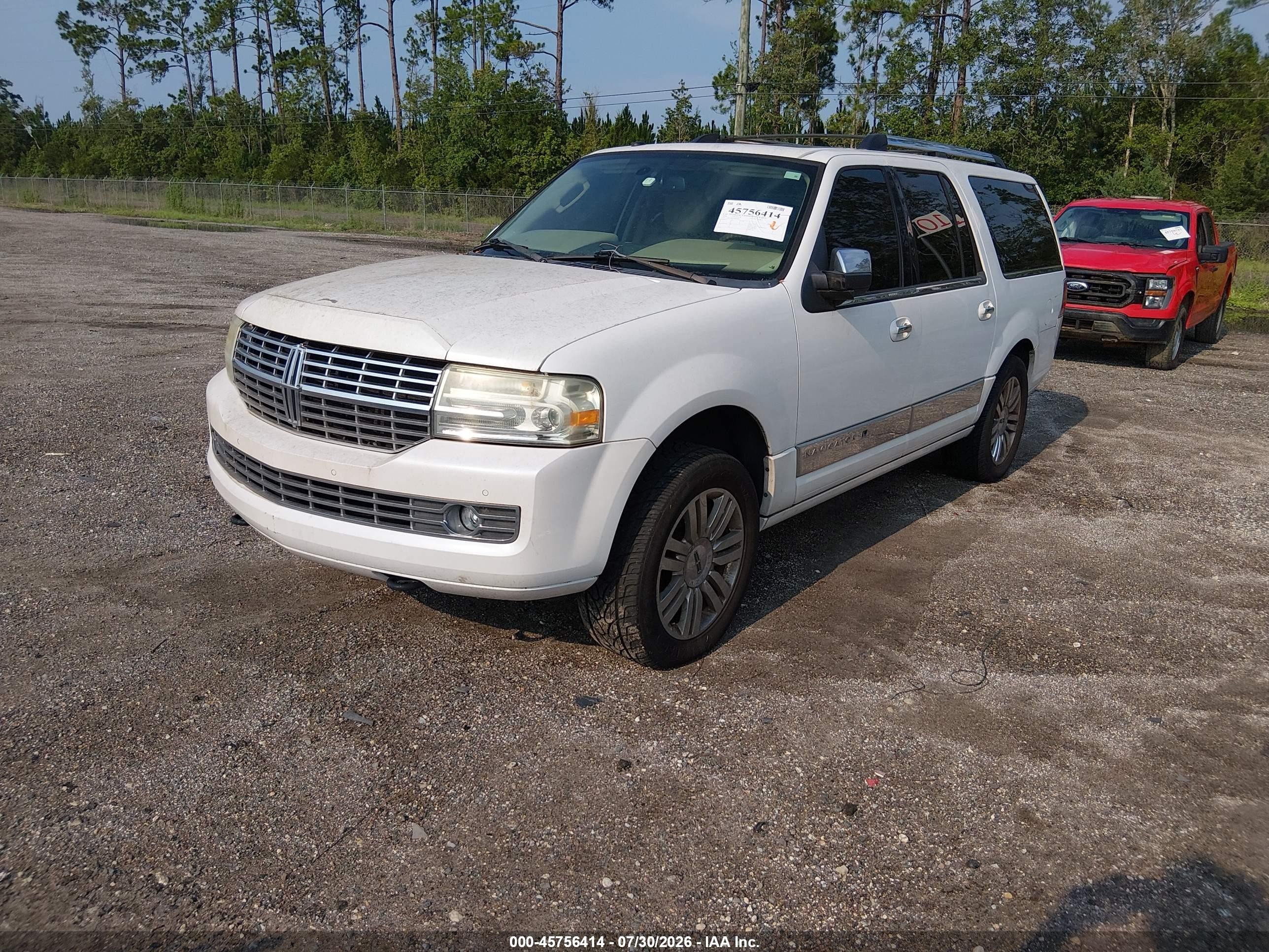 2010 Lincoln Navigator L White vin: 5LMJJ3H55AEJ09893