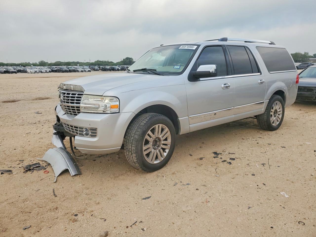 2012 Lincoln Navigator L Silver vin: 5LMJJ3H57CEL01223