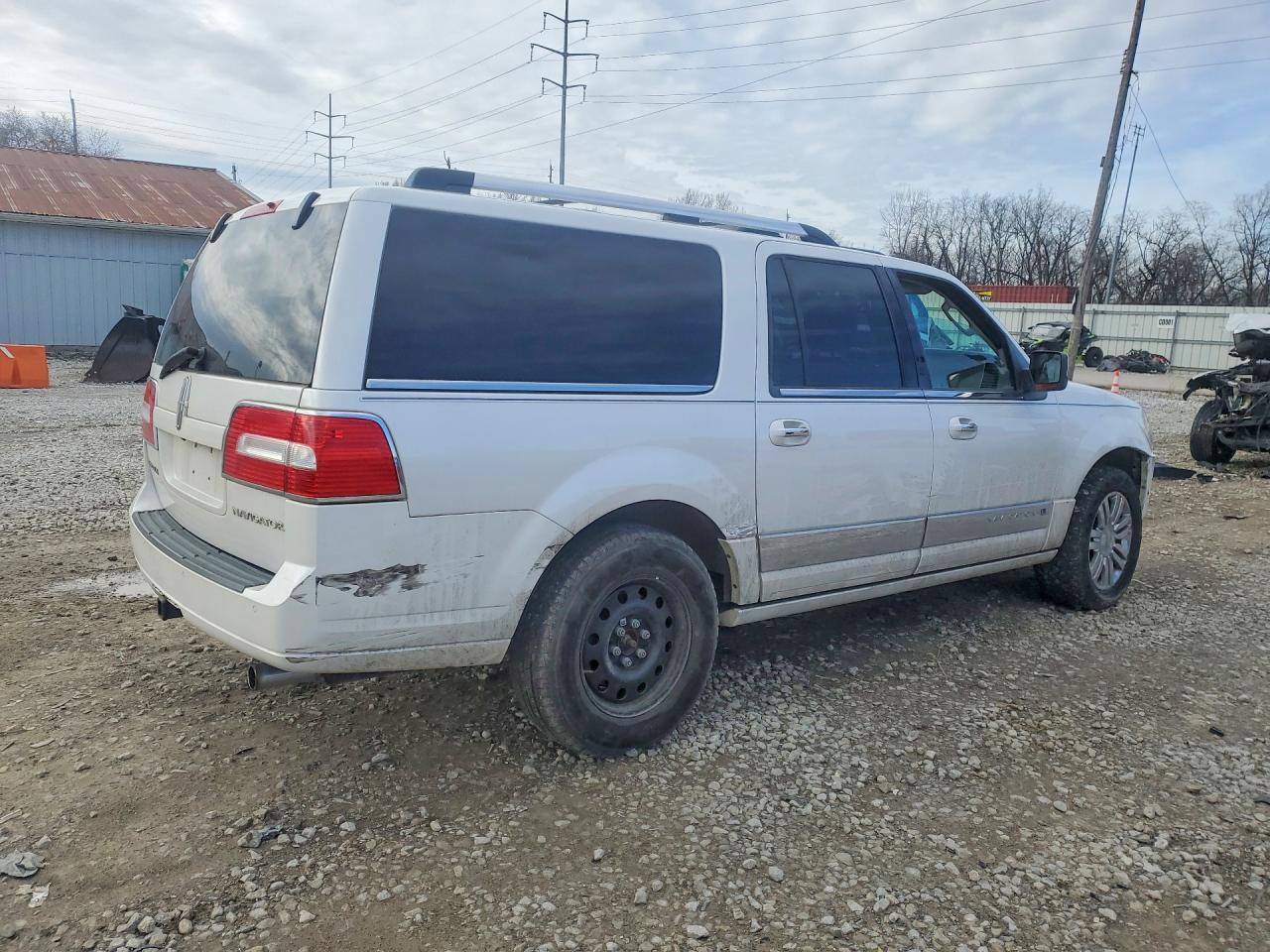 2010 Lincoln Navigator L White vin: 5LMJJ3J51AEJ01896