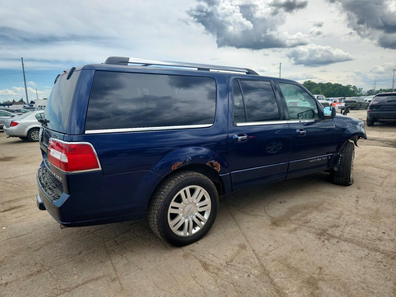 2012 Lincoln Navigator L Blue vin: 5LMJJ3J53CEL01651