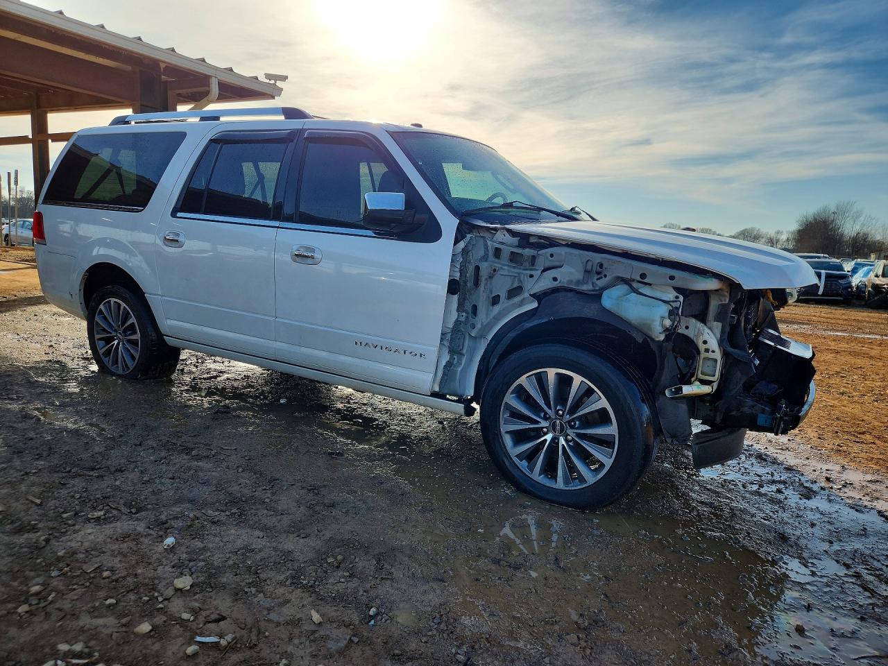 2015 Lincoln Navigator L Белый vin: 5LMJJ3JT0FEJ00910