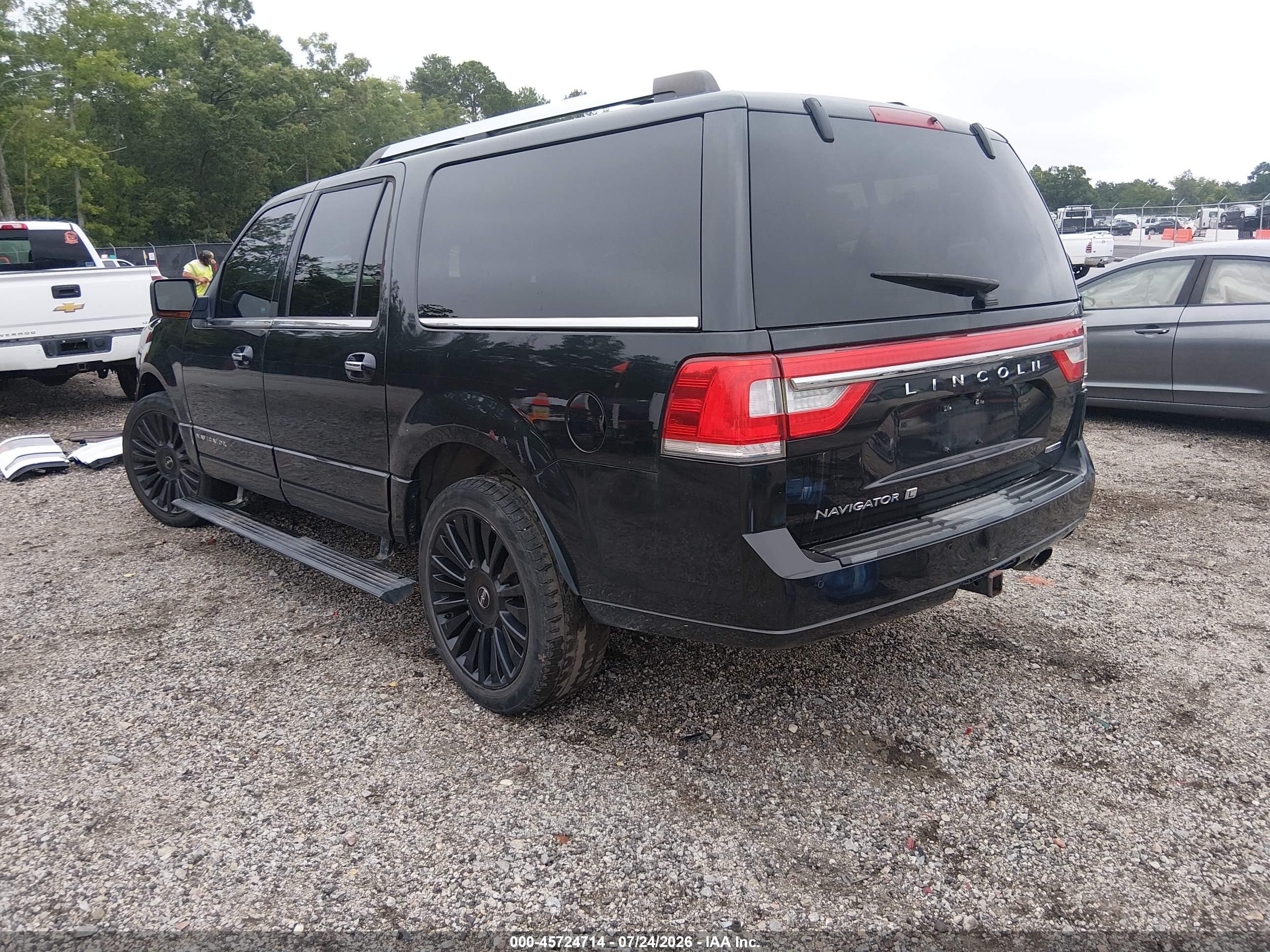 2015 Lincoln Navigator L Black vin: 5LMJJ3JT4FEJ05690