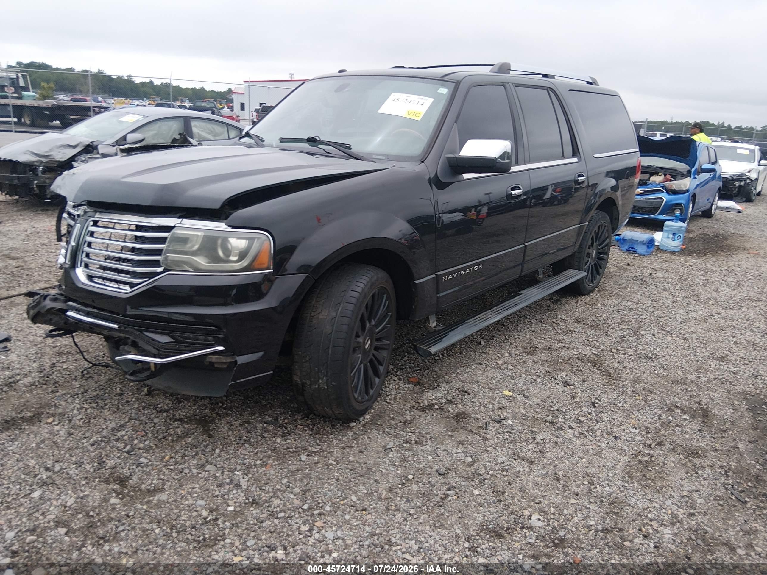 2015 Lincoln Navigator L Black vin: 5LMJJ3JT4FEJ05690