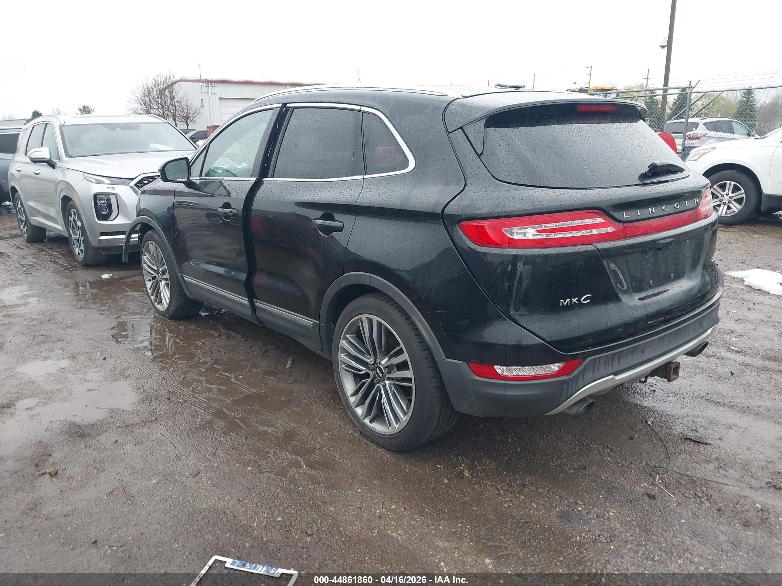 2015 Lincoln Mkc   Black vin: 5LMTJ2AH1FUJ26212