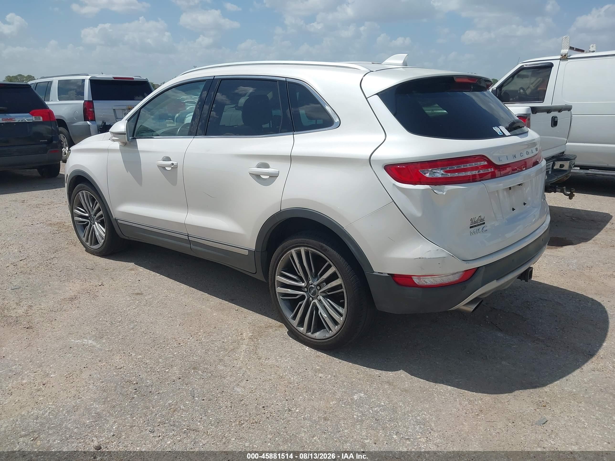 2015 Lincoln Mkc White vin: 5LMTJ2AH1FUJ30924