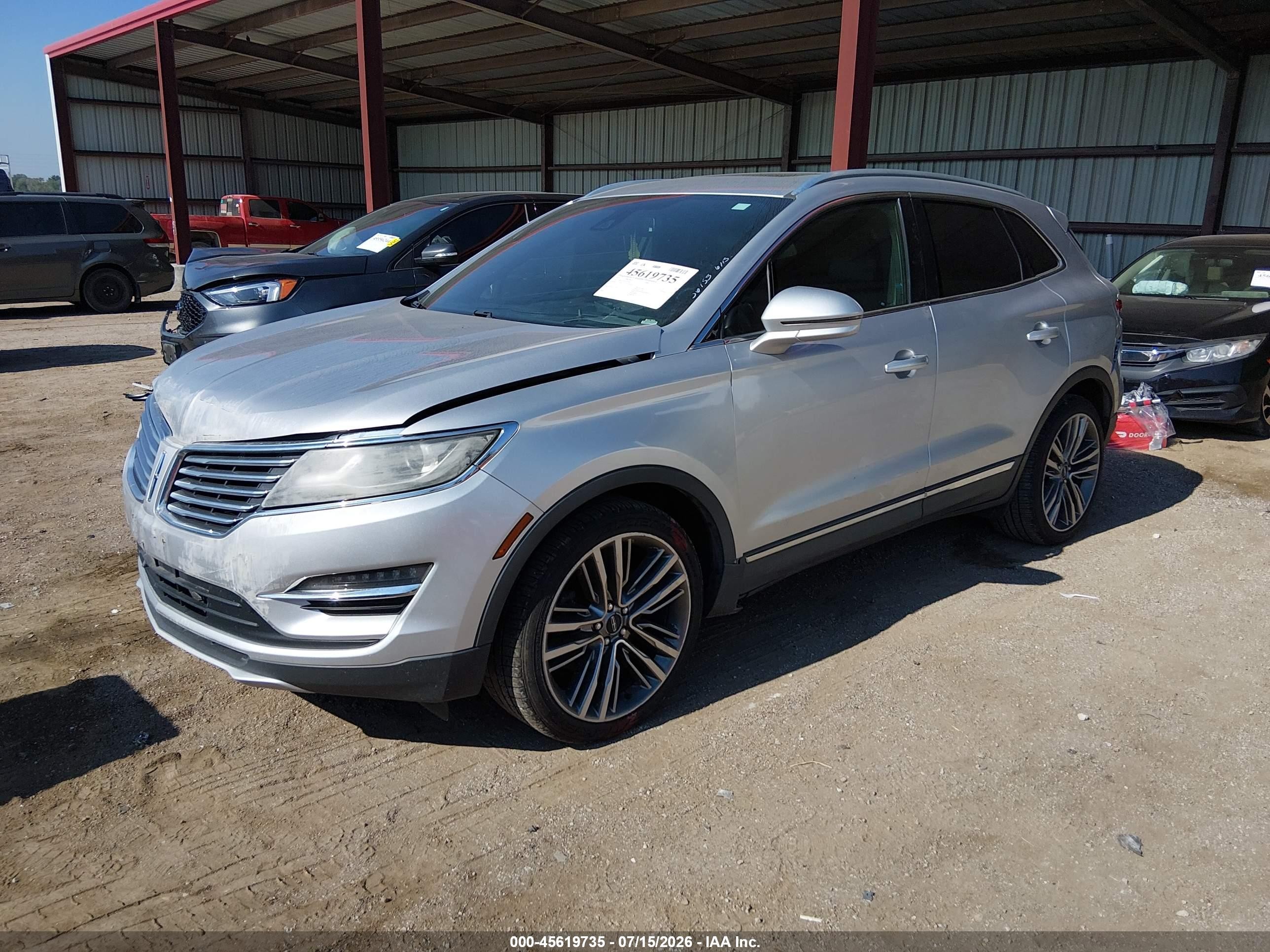 2015 Lincoln Mkc   Silver vin: 5LMTJ2AH1FUJ37842