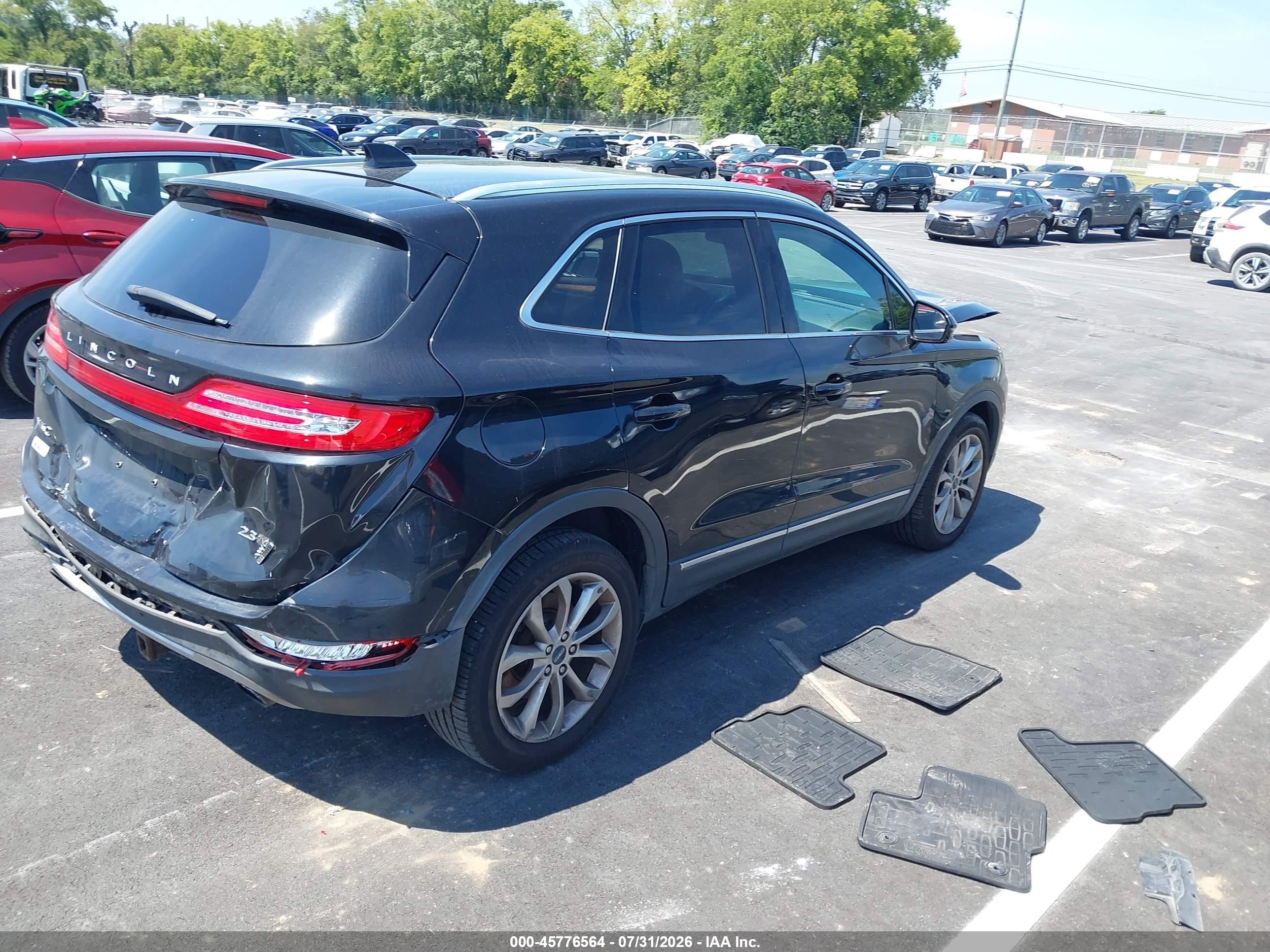 2015 Lincoln Mkc   Black vin: 5LMTJ2AH8FUJ30032
