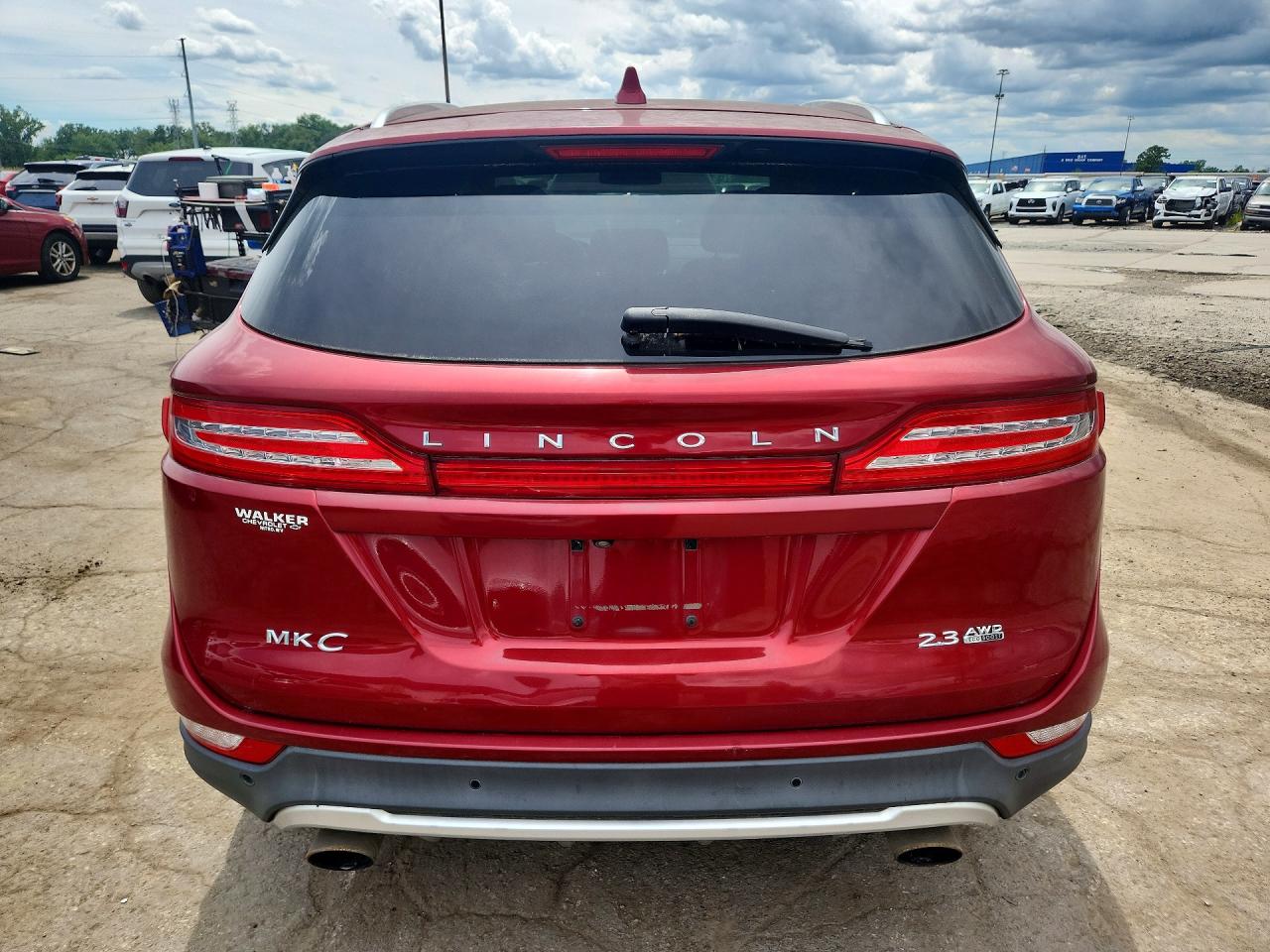 2015 Lincoln Mkc Red vin: 5LMTJ2AHXFUJ00501