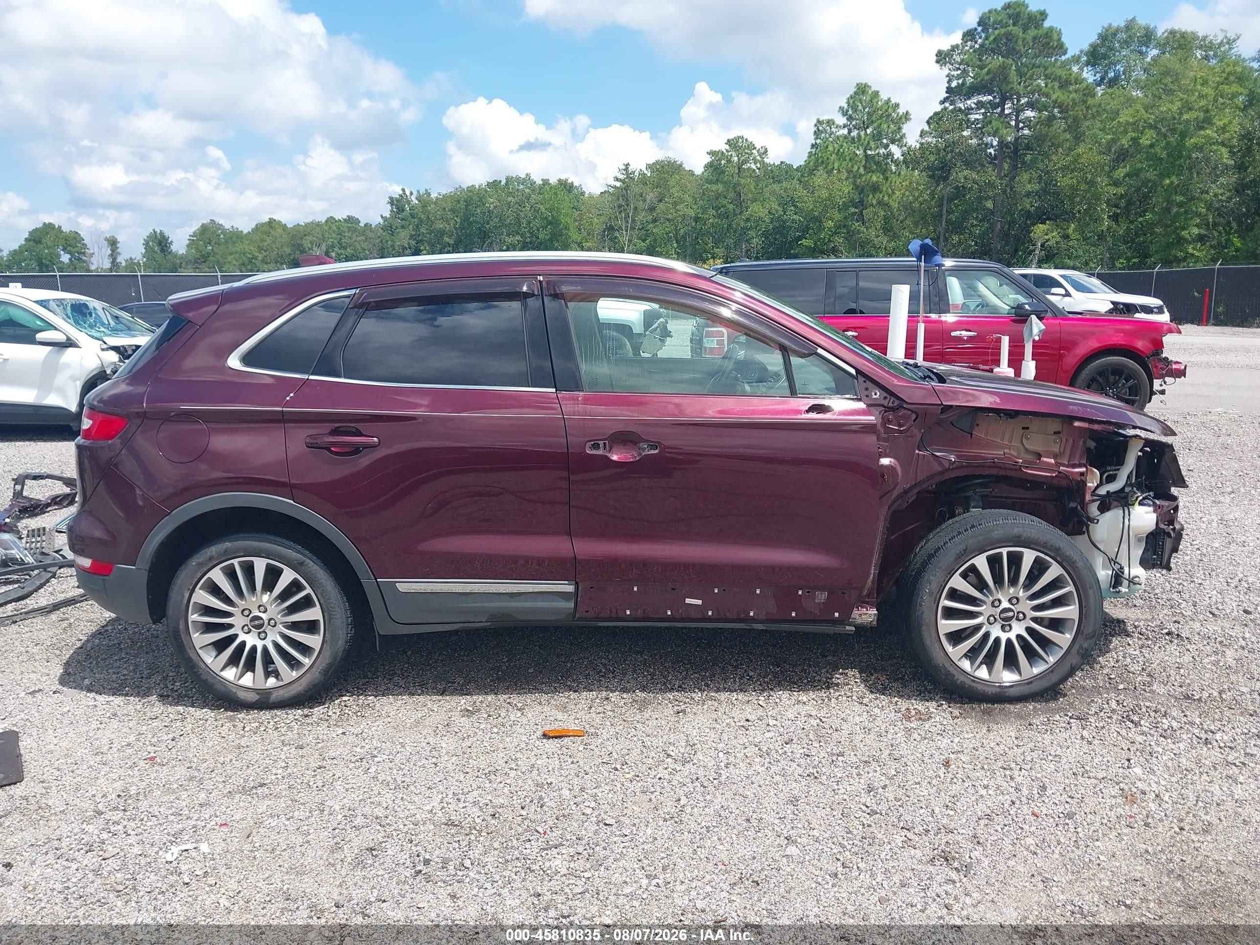 2017 Lincoln Mkc Reserve Maroon vin: 5LMTJ3DHXHUL32908
