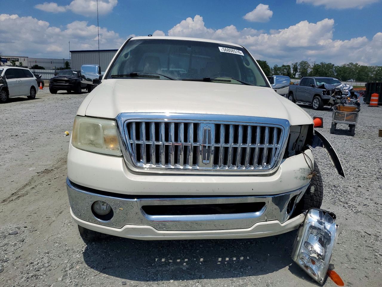 2007 Lincoln Mark Lt White vin: 5LTPW18527FJ01077