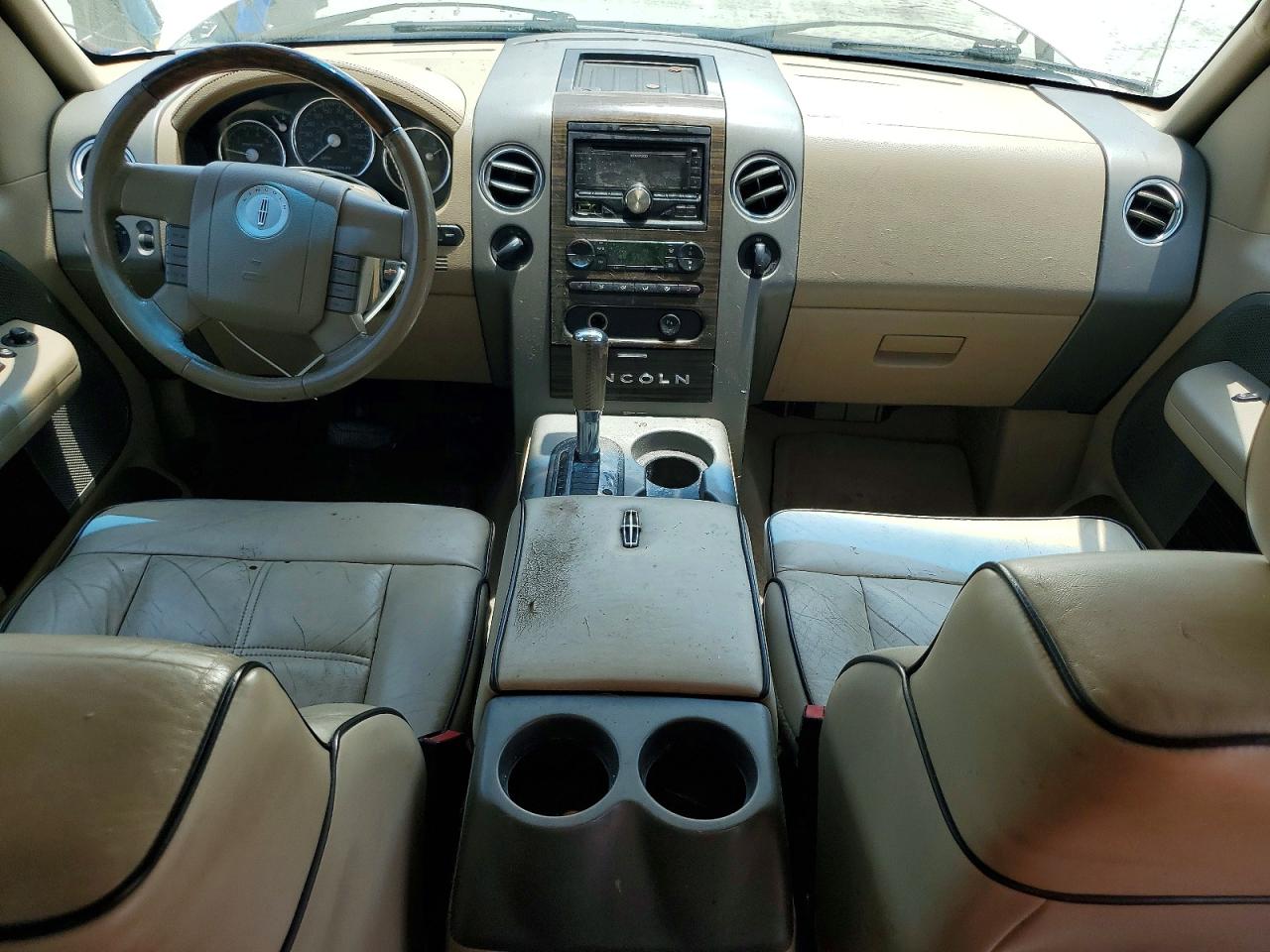 2007 Lincoln Mark Lt White vin: 5LTPW18527FJ01077