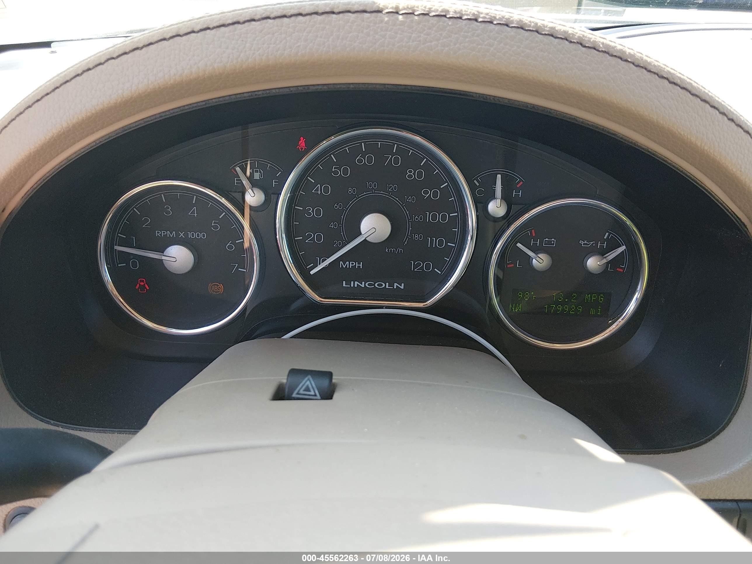 2007 Lincoln Mark Lt   White vin: 5LTPW18547FJ11674