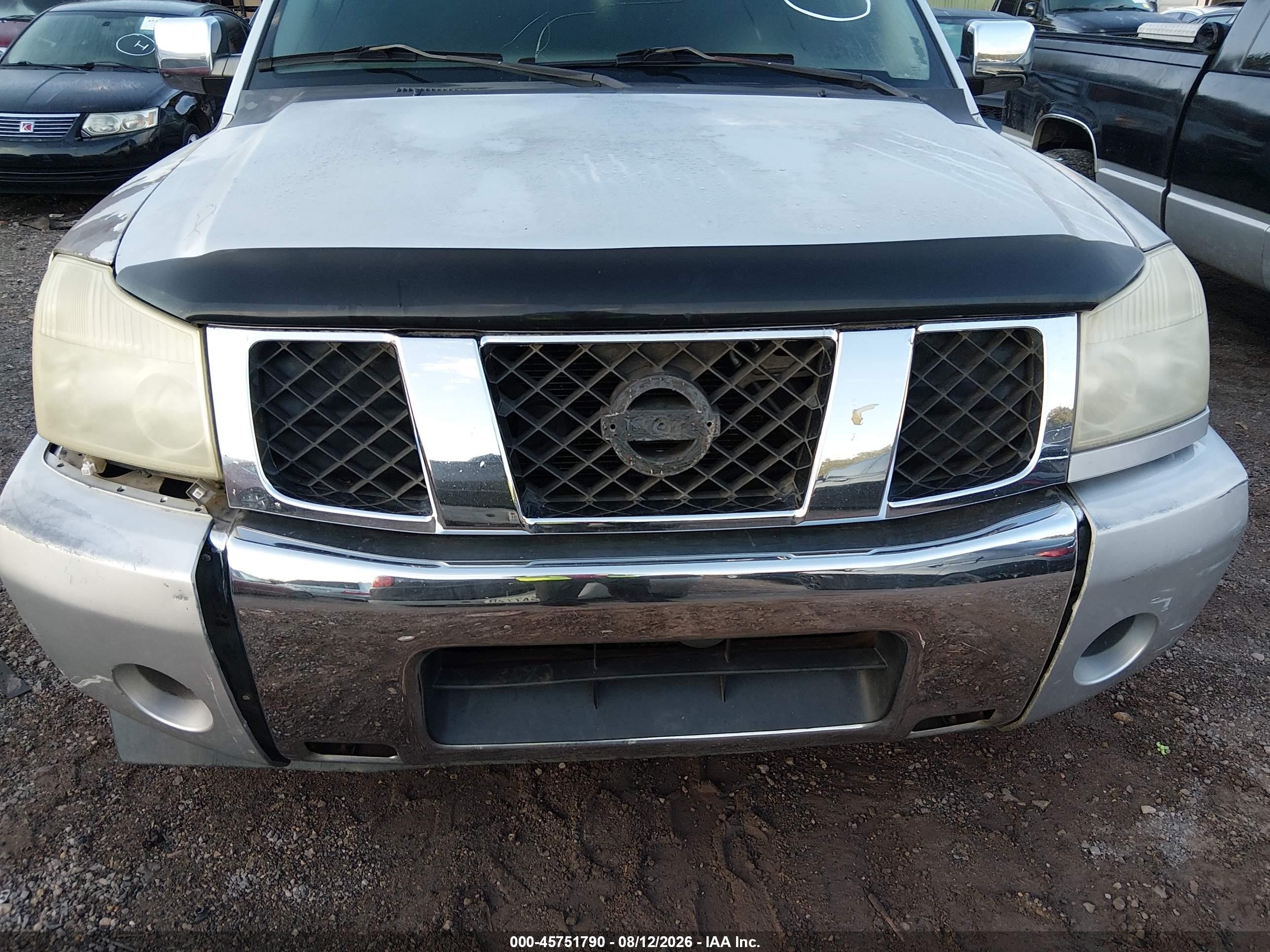2005 Nissan Armada Se Silver vin: 5N1AA08A05N735176