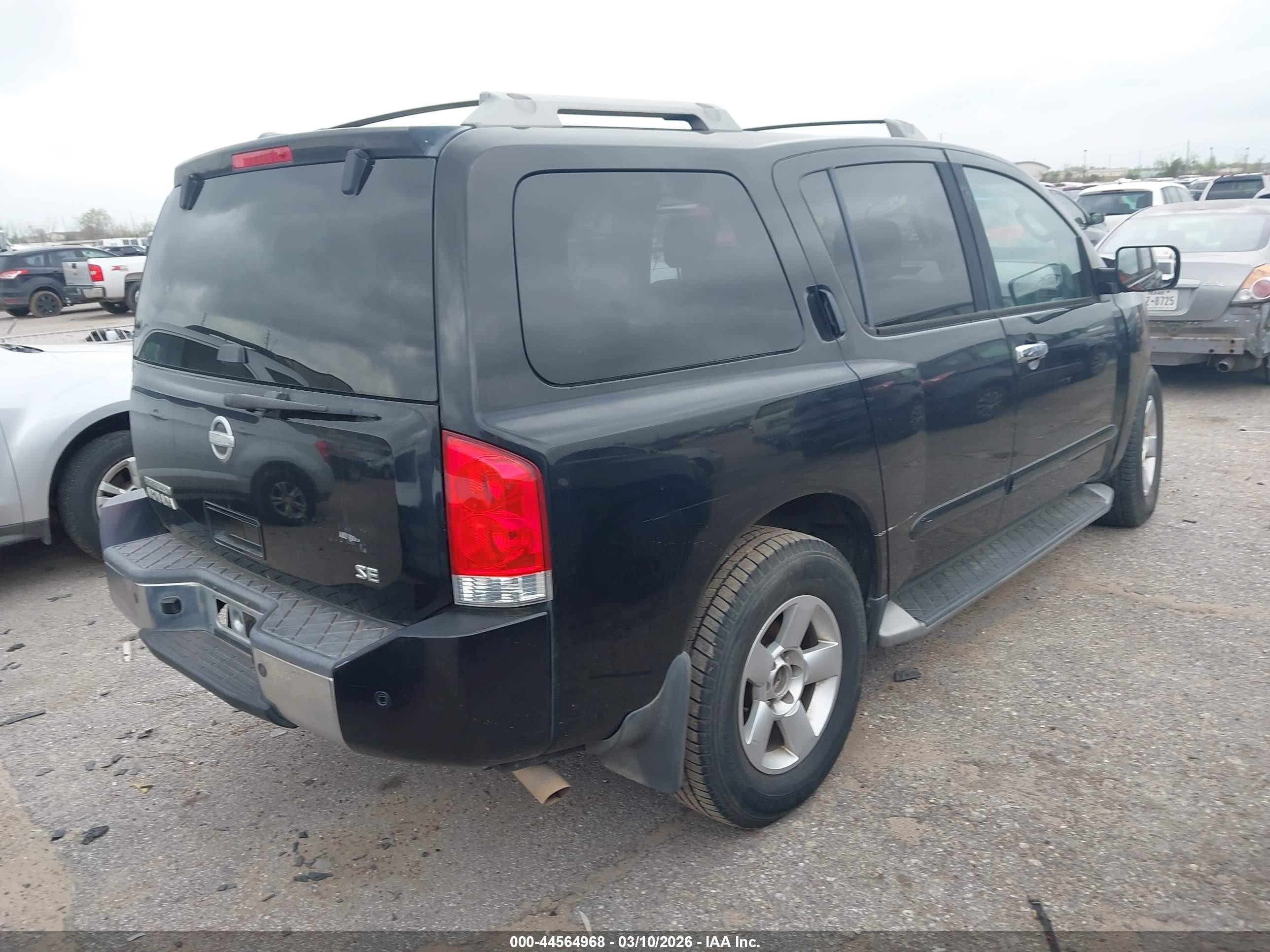 2004 Nissan Pathfinder Armada Se Black vin: 5N1AA08A14N731670
