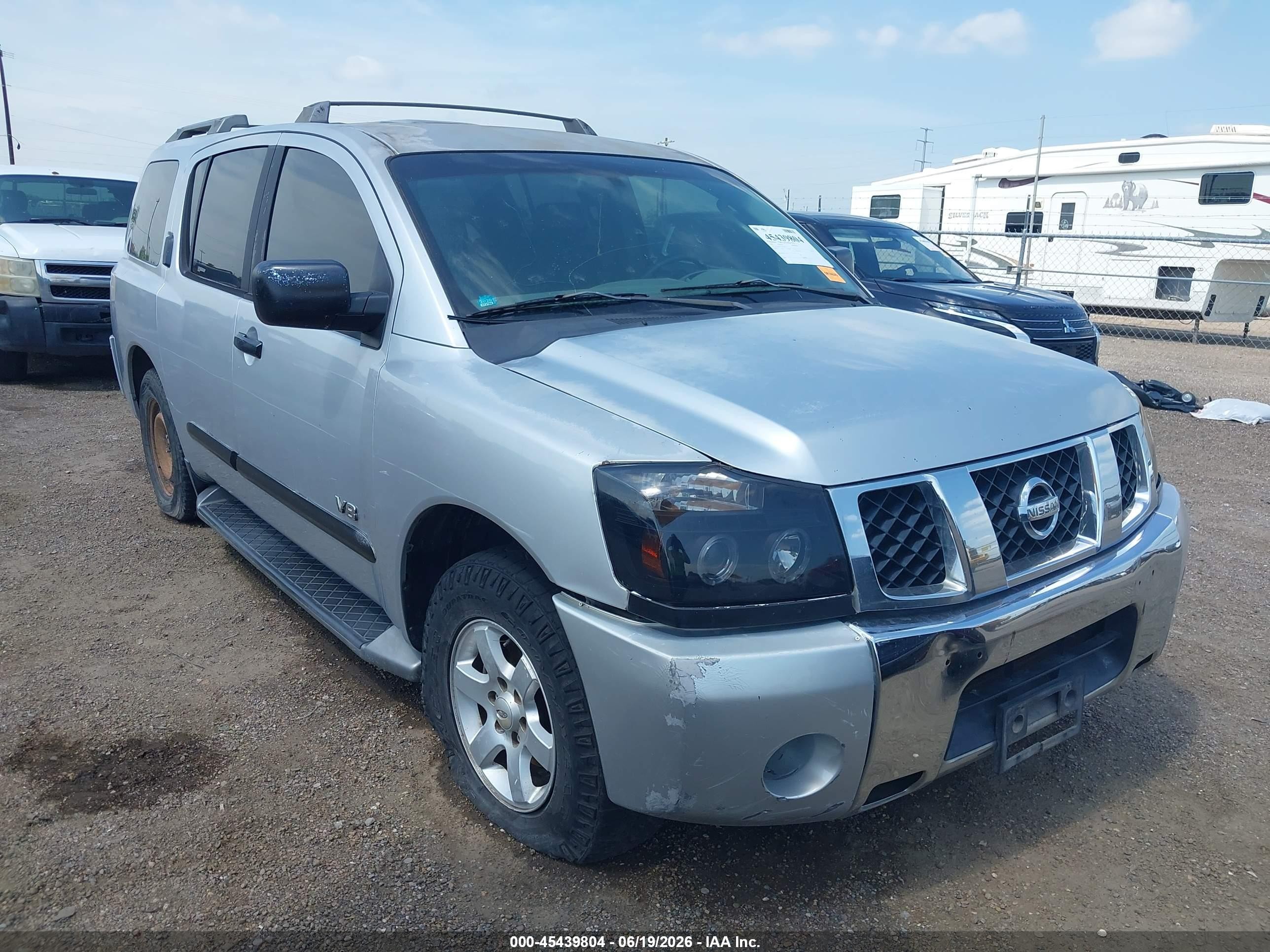2005 Nissan Armada Se Silver vin: 5N1AA08A35N712233
