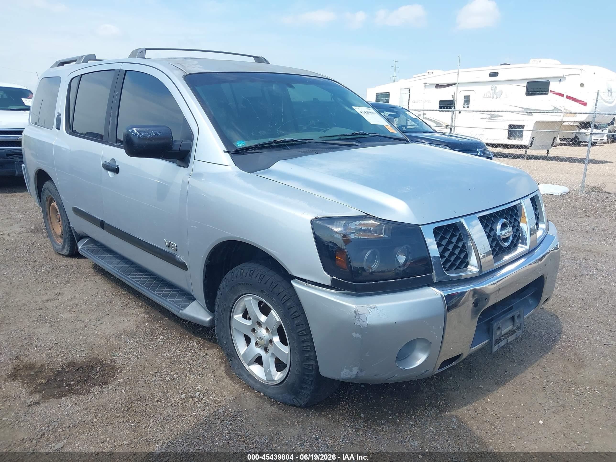 2005 Nissan Armada Se Silver vin: 5N1AA08A35N712233