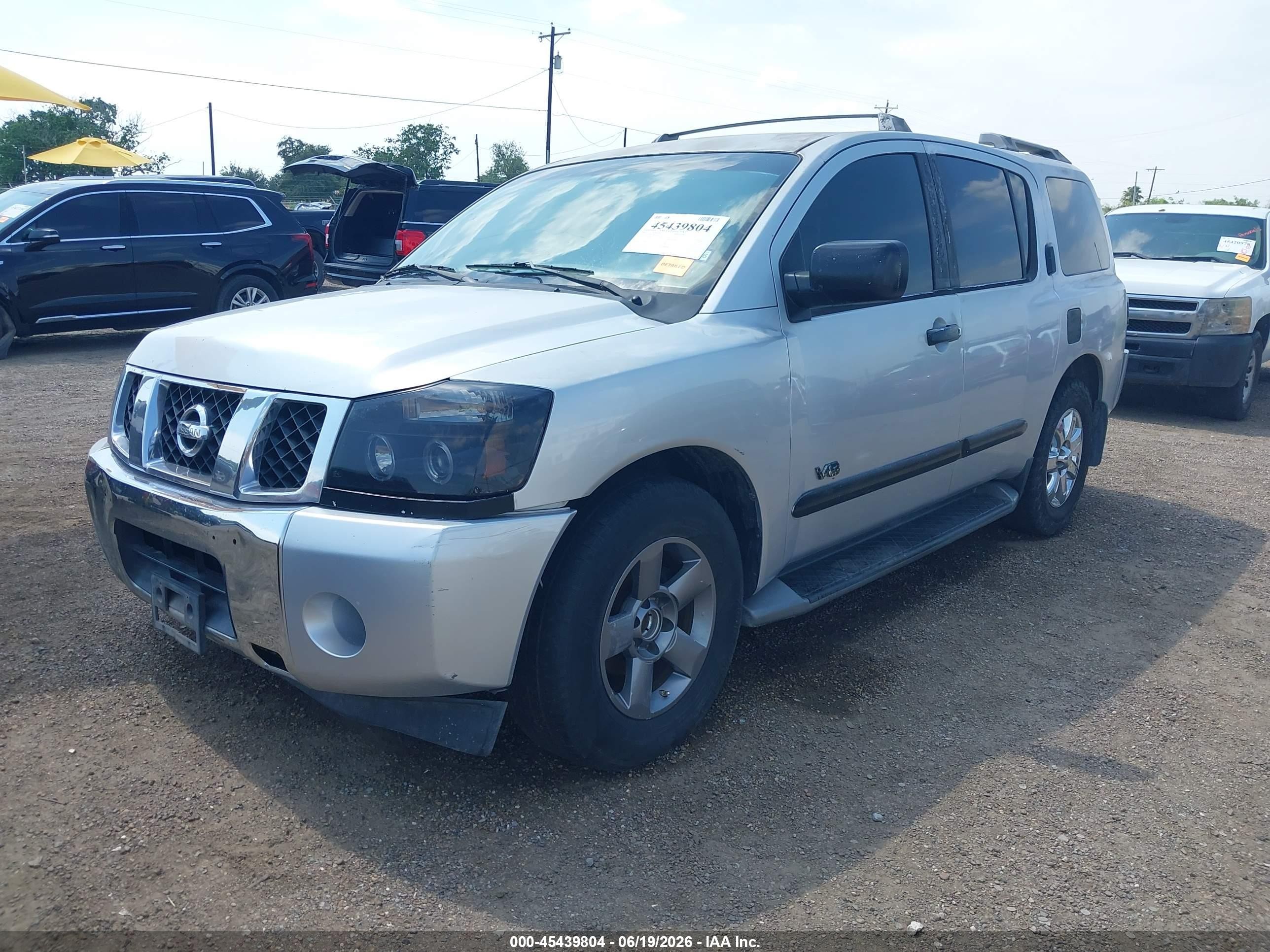 2005 Nissan Armada Se Silver vin: 5N1AA08A35N712233