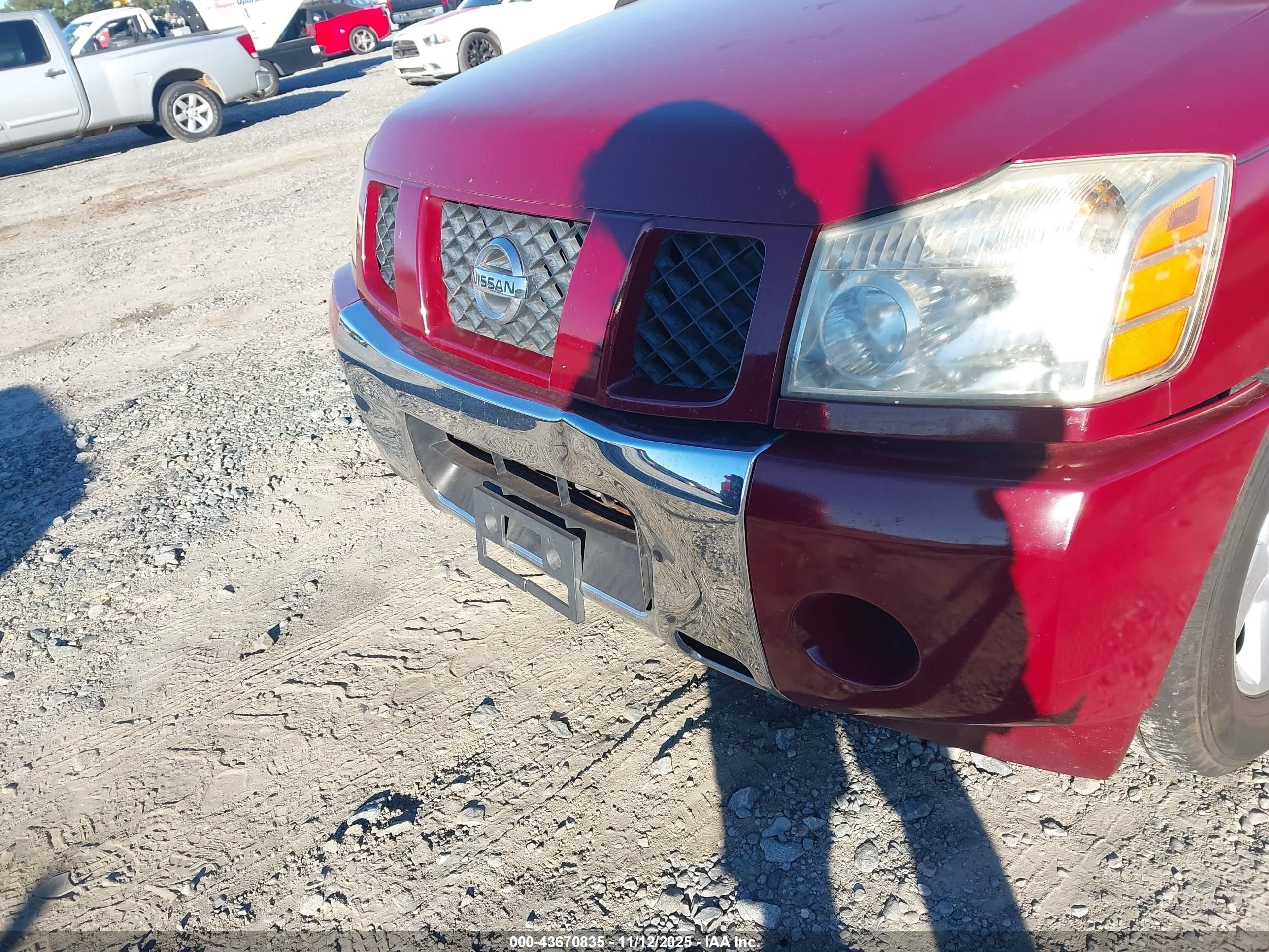 2007 Nissan Armada Se Красный vin: 5N1AA08A37N700568