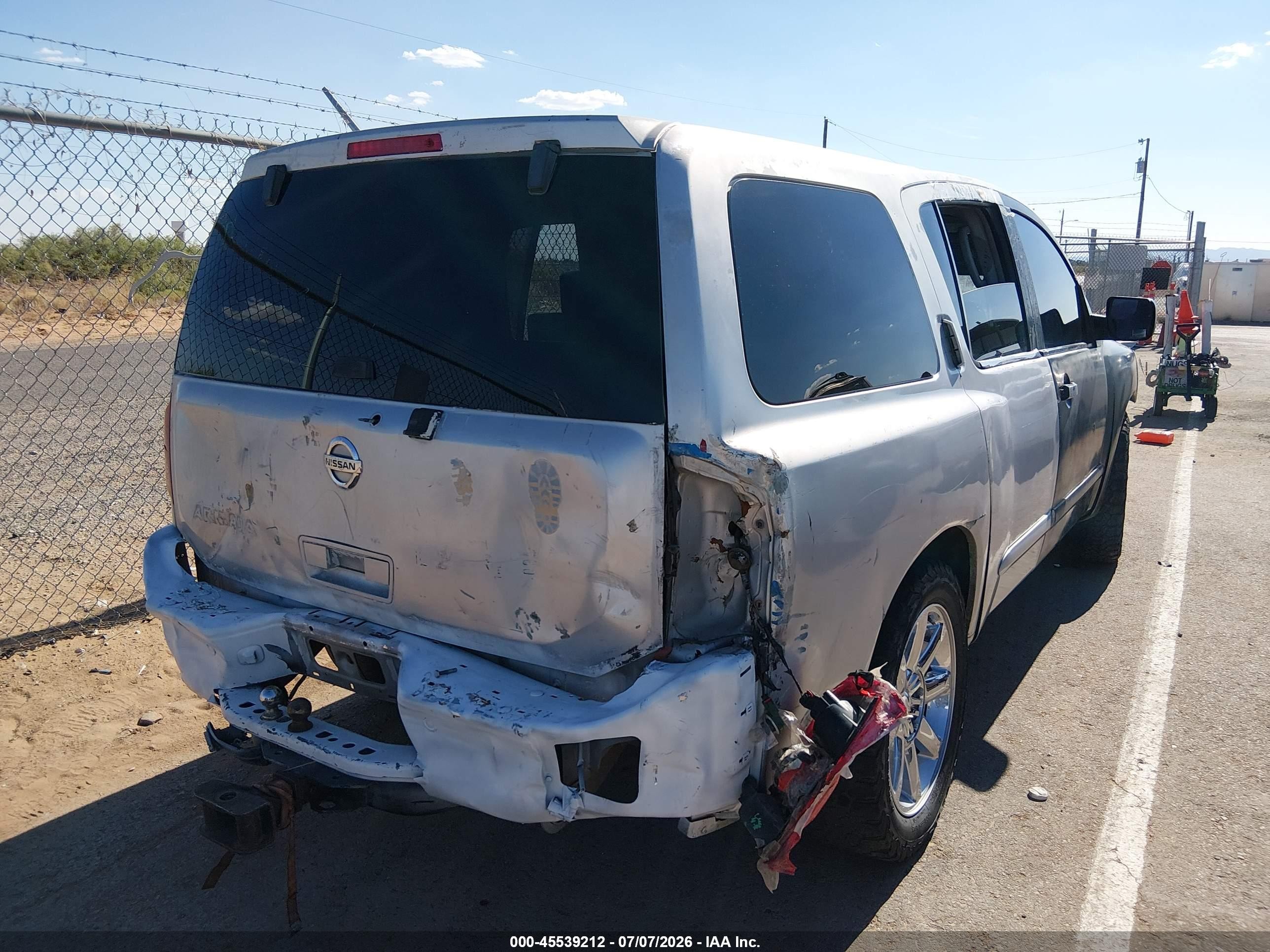 2005 Nissan Armada Se Silver vin: 5N1AA08A65N714025