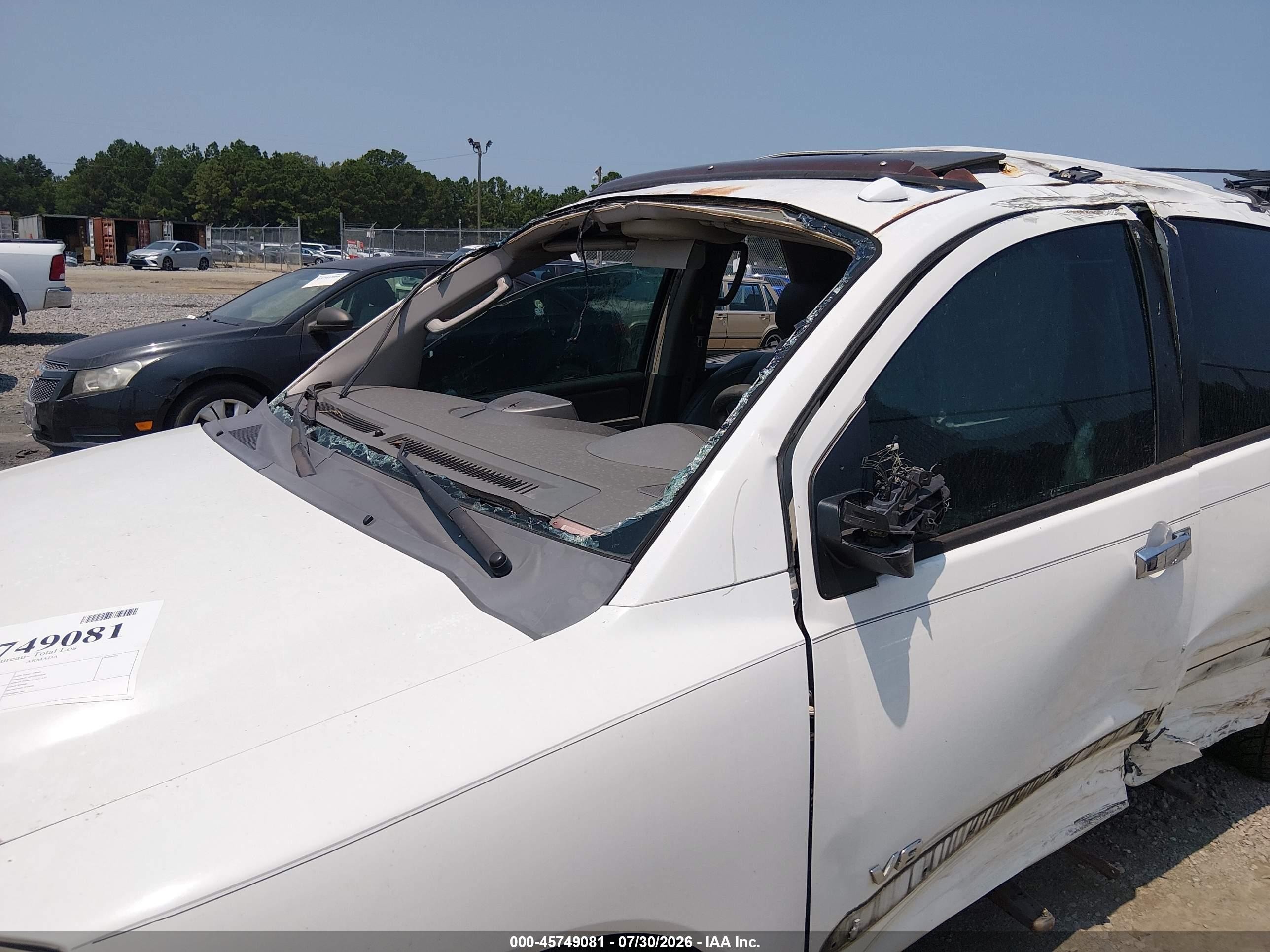 2006 Nissan Armada Le White vin: 5N1AA08A66N737757