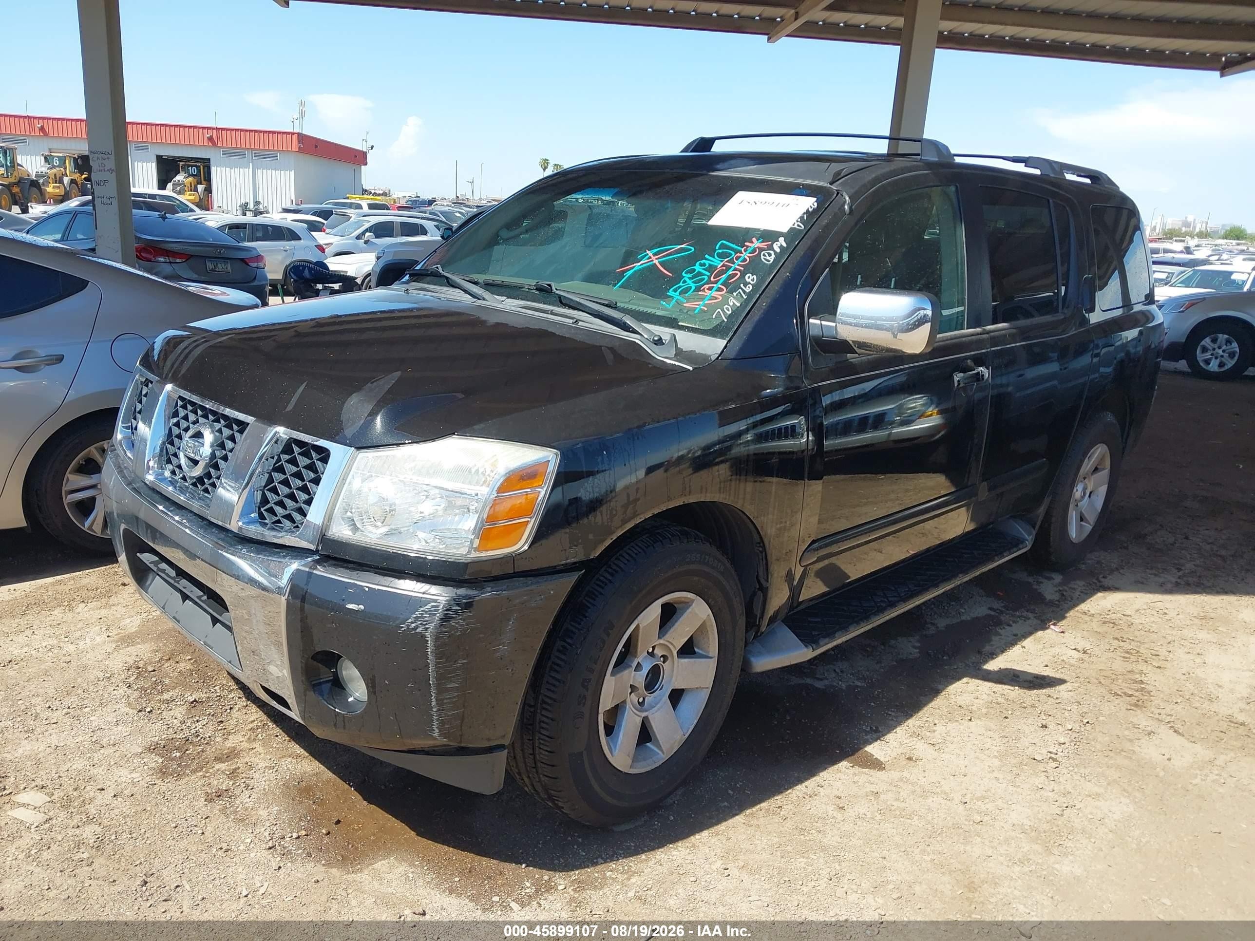 2004 Nissan Pathfinder Armada Le Black vin: 5N1AA08A74N709768