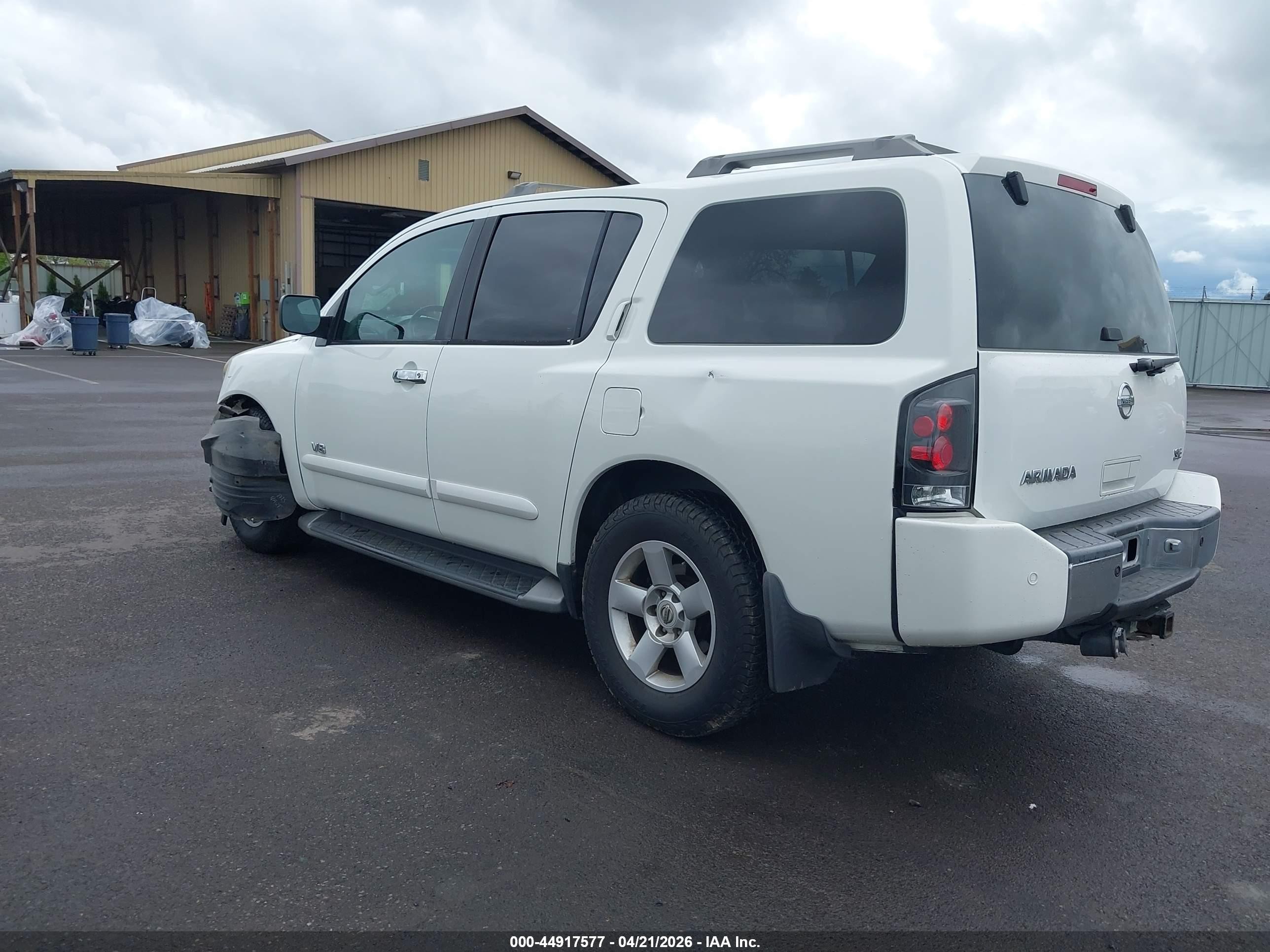 2005 Nissan Armada Se White vin: 5N1AA08A75N729942