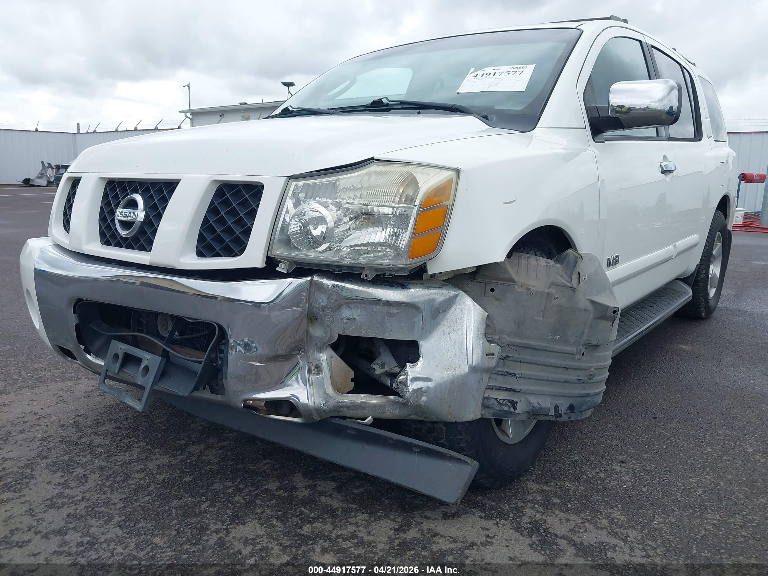 2005 Nissan Armada Se White vin: 5N1AA08A75N729942