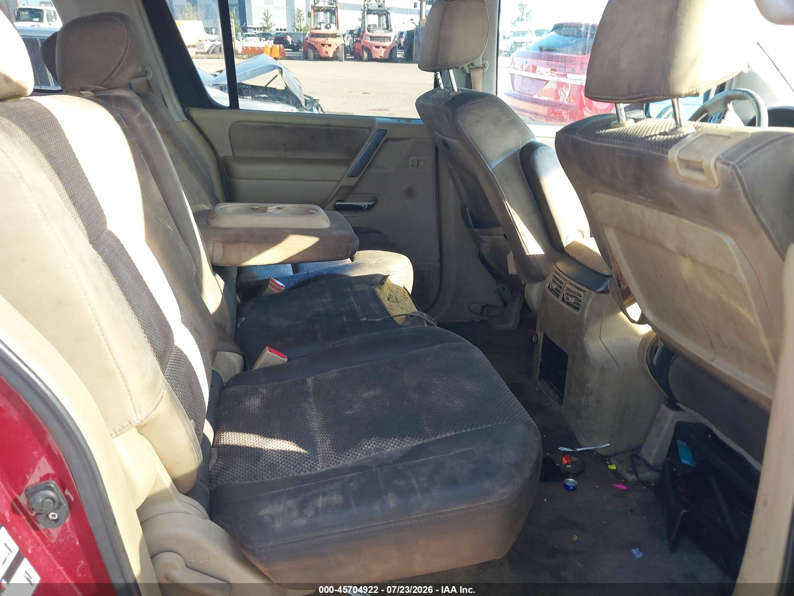 2005 Nissan Armada Se Red vin: 5N1AA08A75N740066