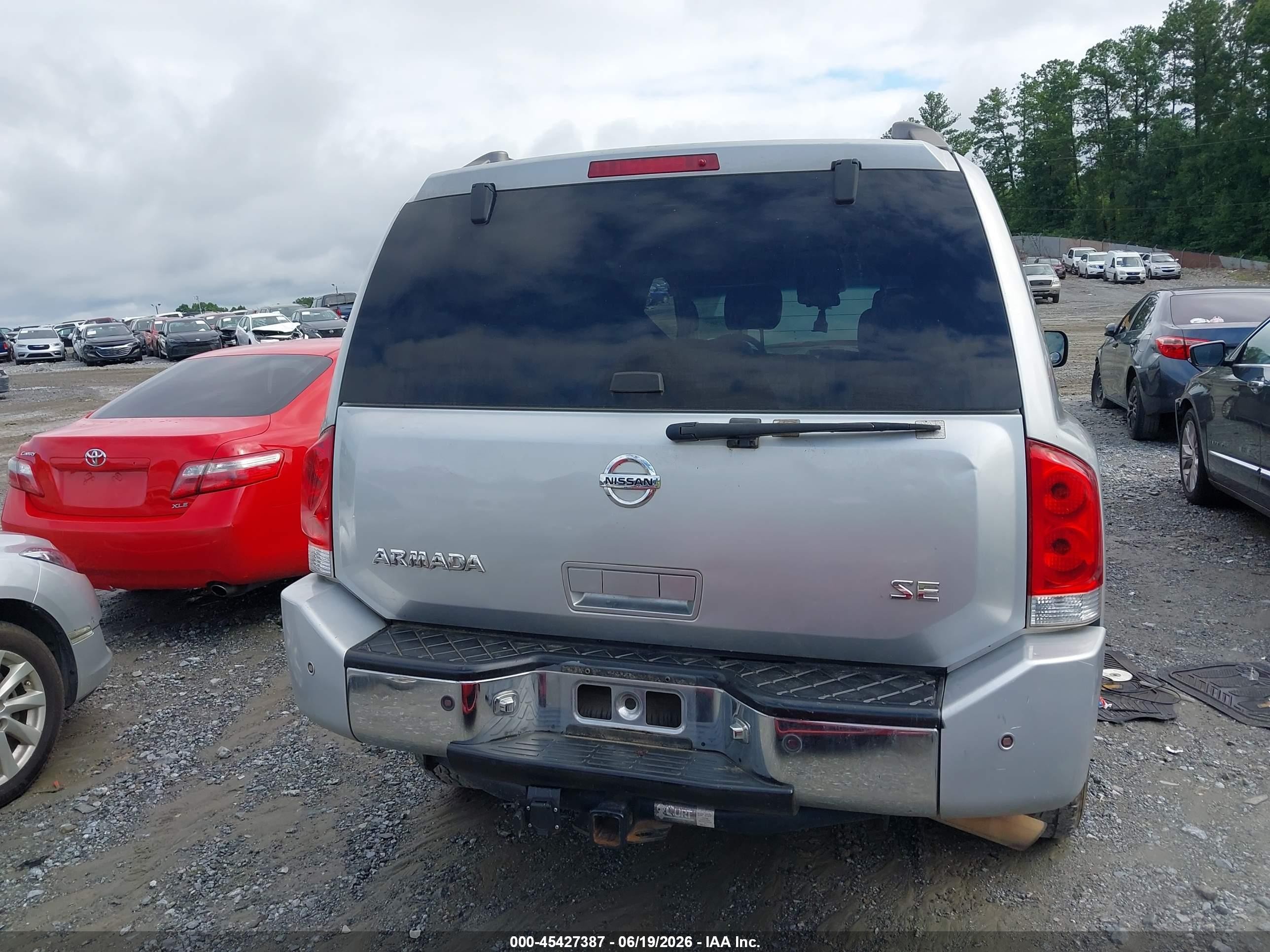 2006 Nissan Armada Se Silver vin: 5N1AA08A76N733233