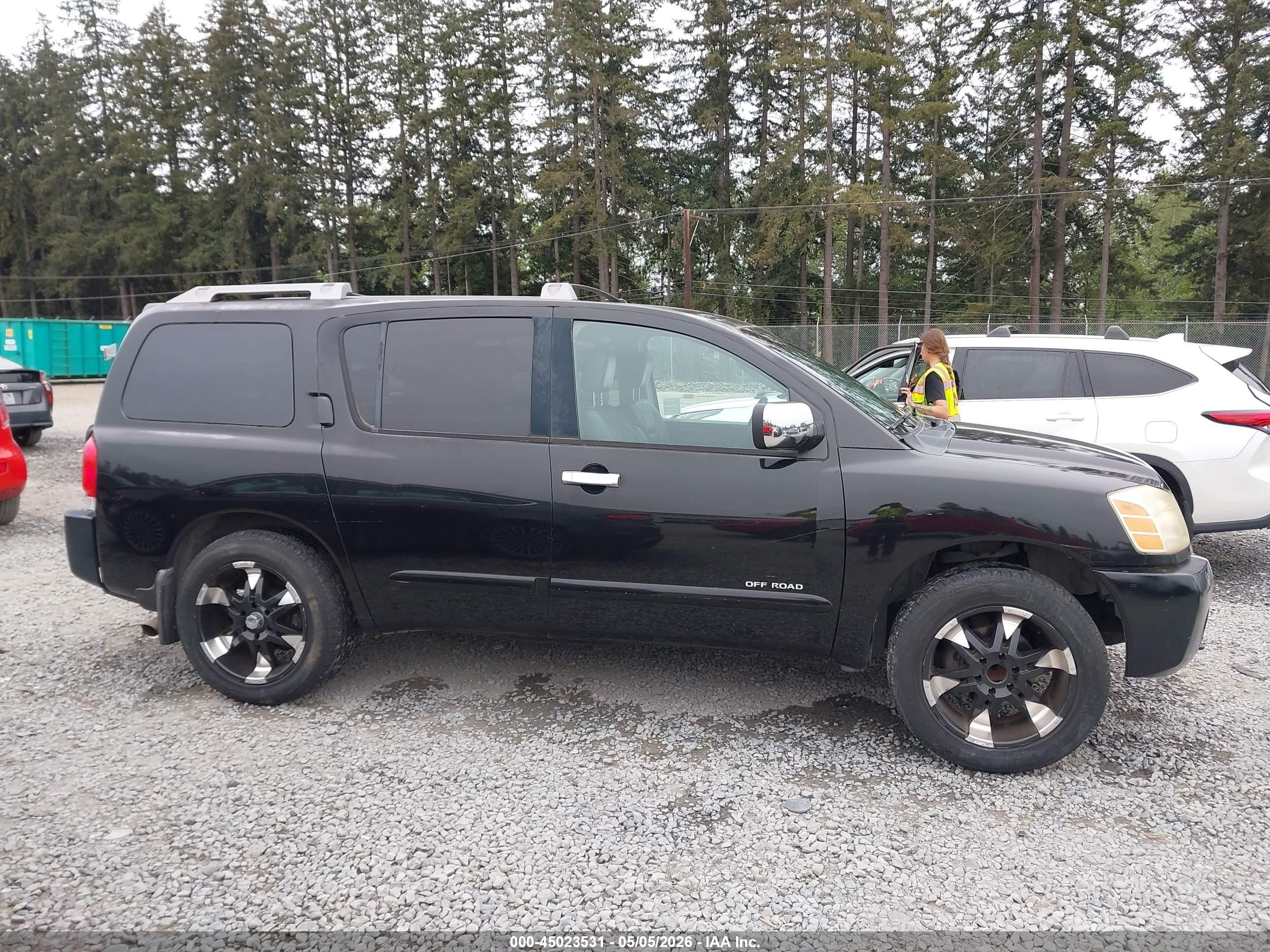 2004 Nissan Pathfinder Armada Se Off-road Черный vin: 5N1AA08A84N719919
